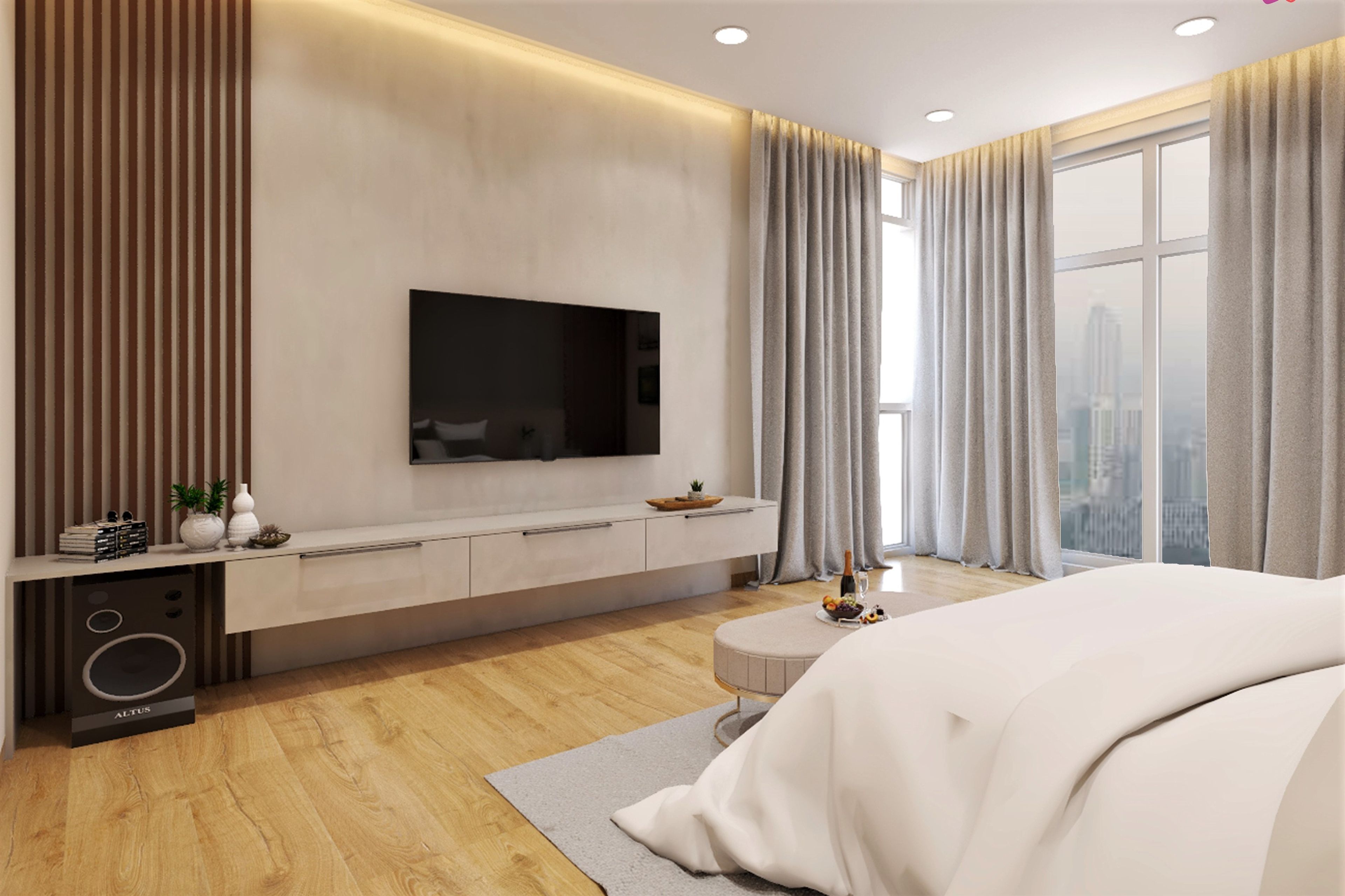 Spacious Master Bedroom - Livspace