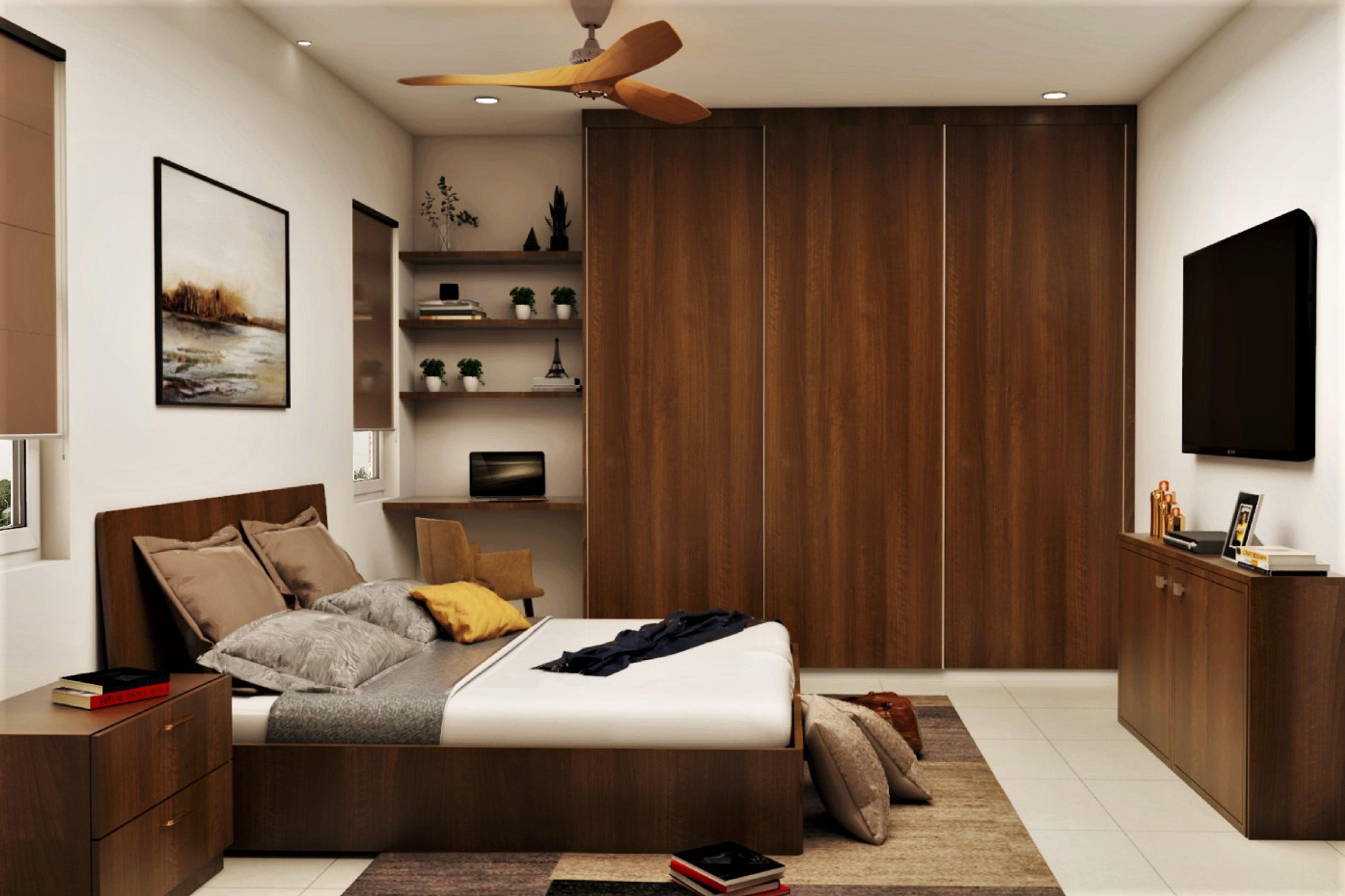 Traditional Style Spacious Convenient Master Bedroom