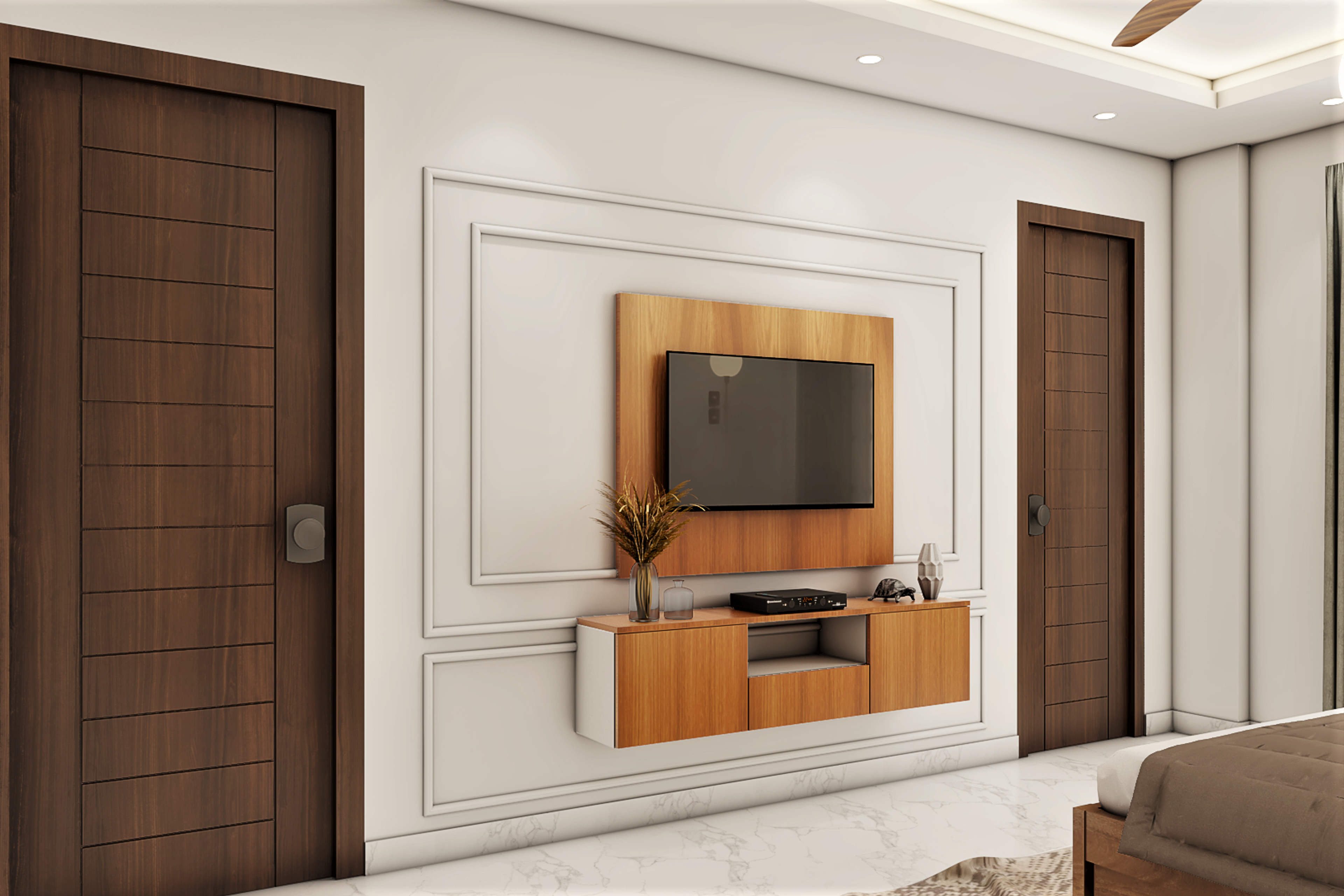 Contemporary Master Bedroom - Livspace