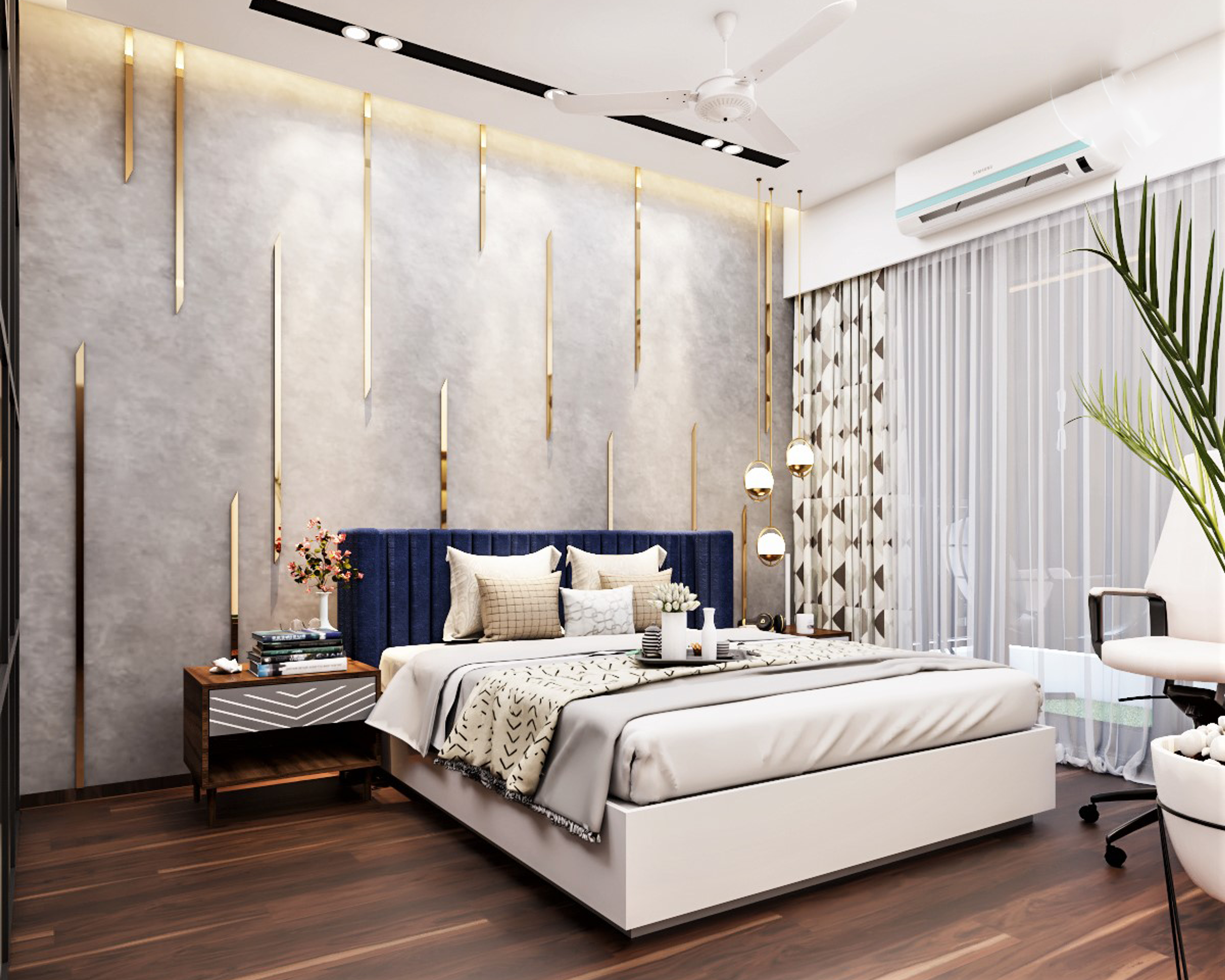 Rustic Master Bedroom-Livspace