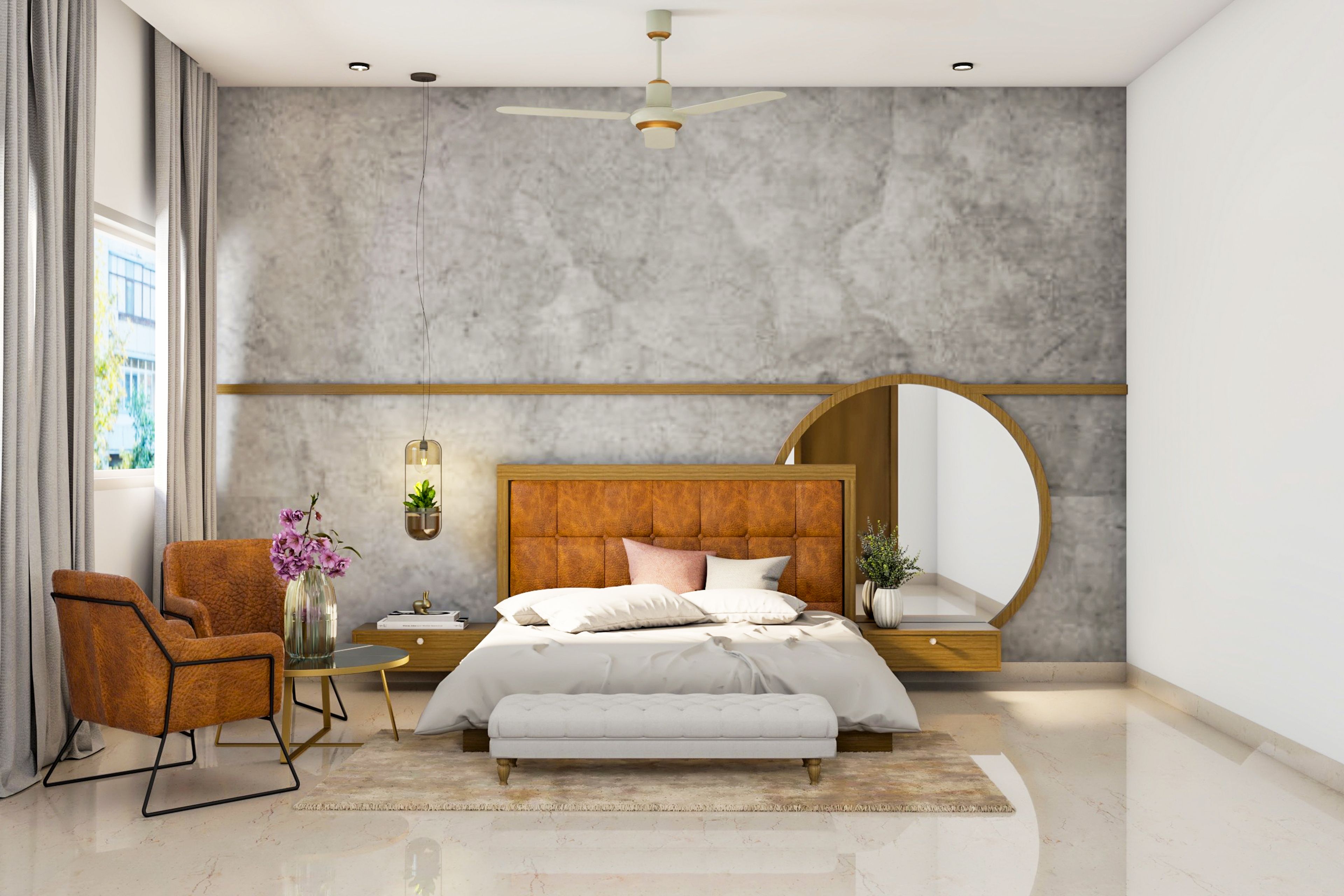 Contemporary Master Bedroom - Livspace