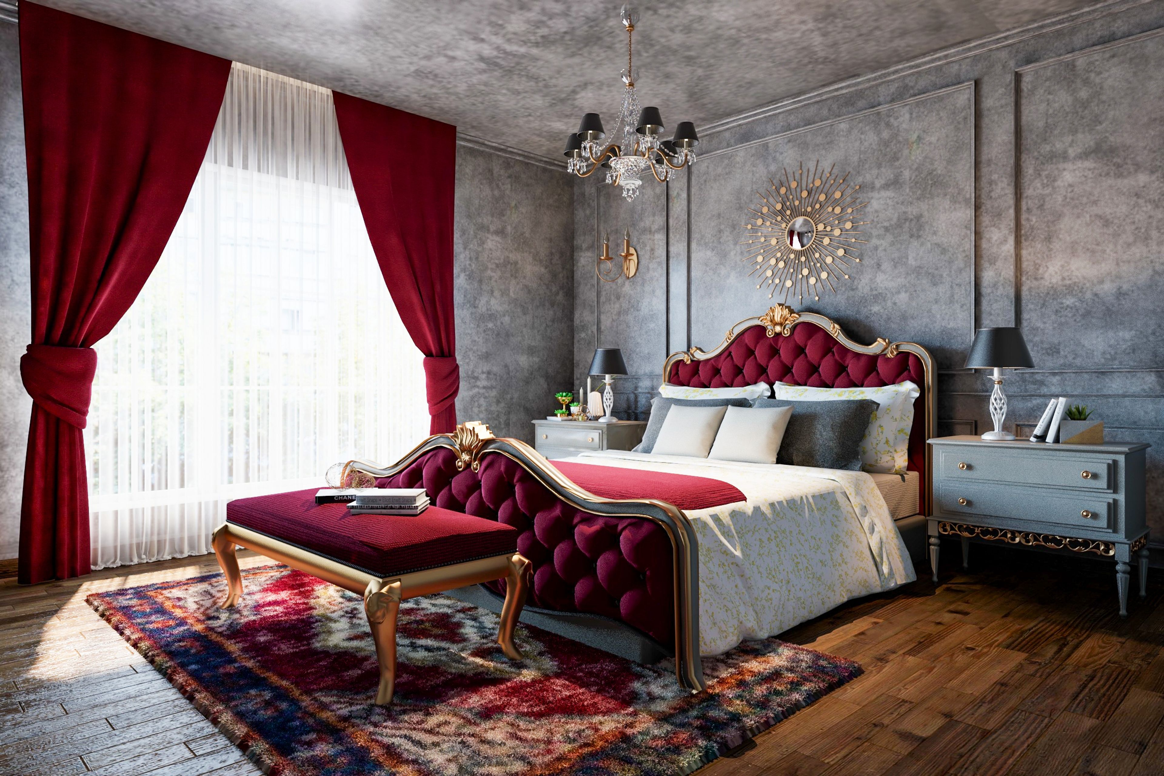 Antique Master Bedroom - Livspace