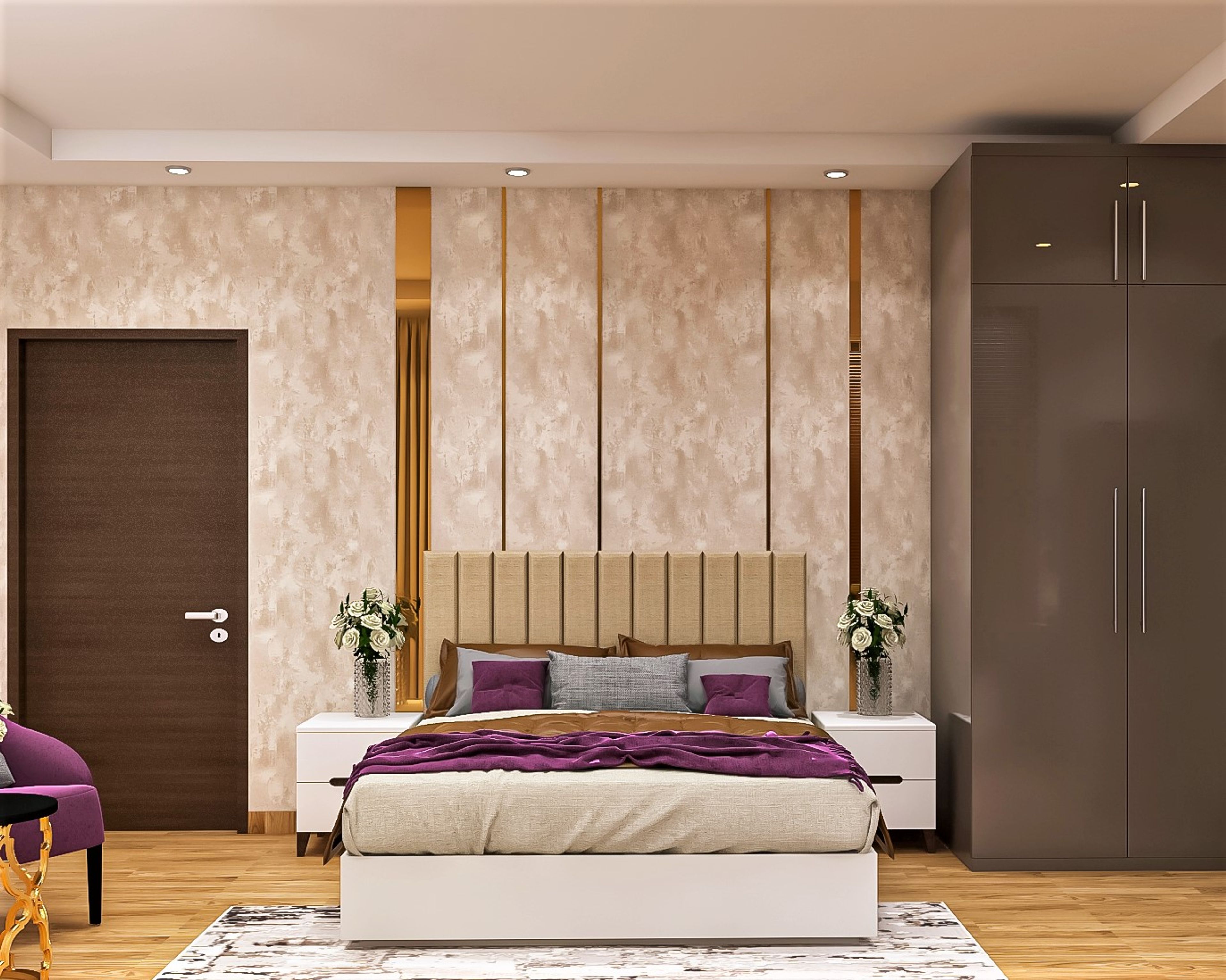 Contemporary Master Bedroom - Livspace