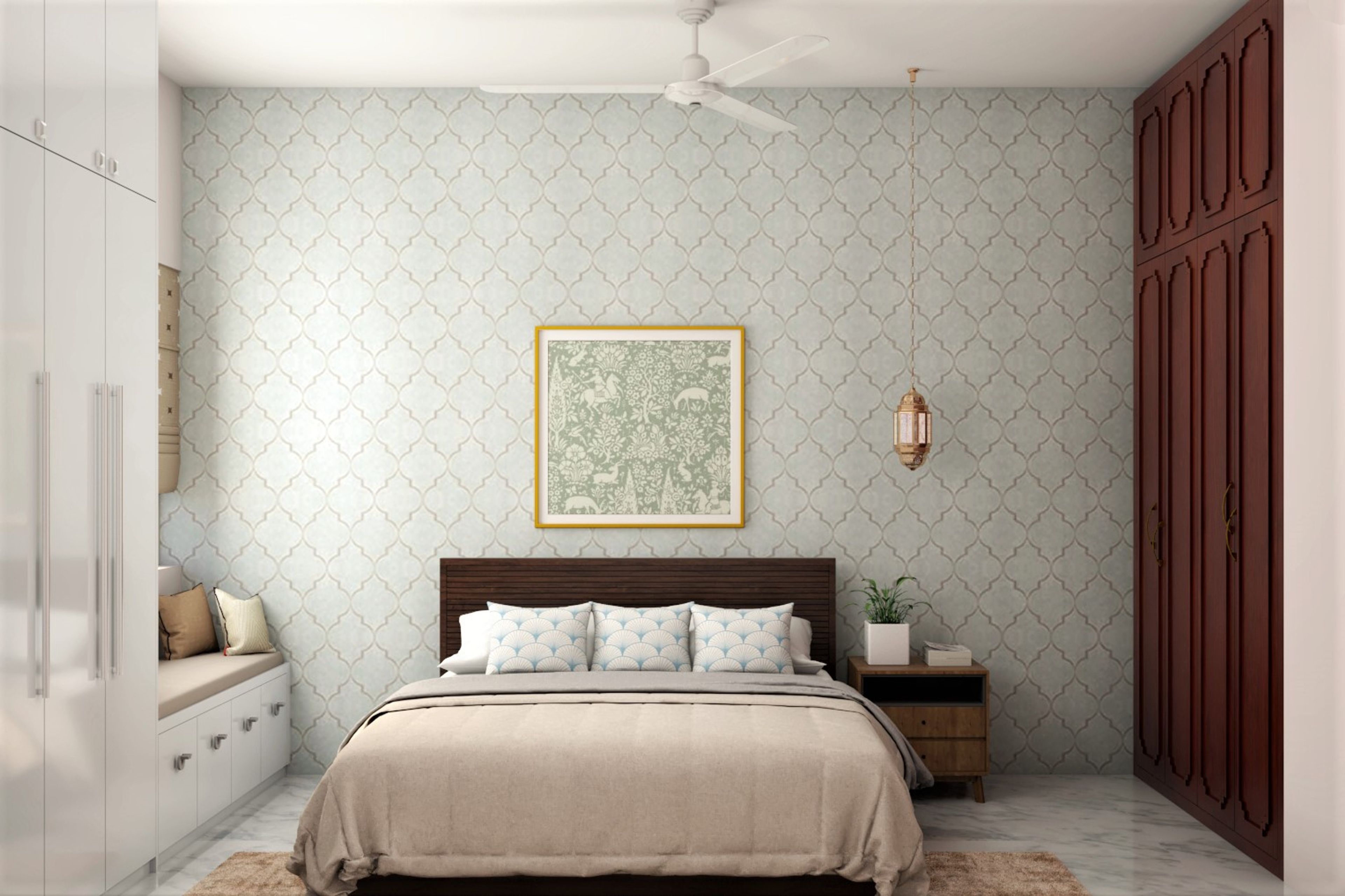 Modern Theme Spacious Master Bedroom