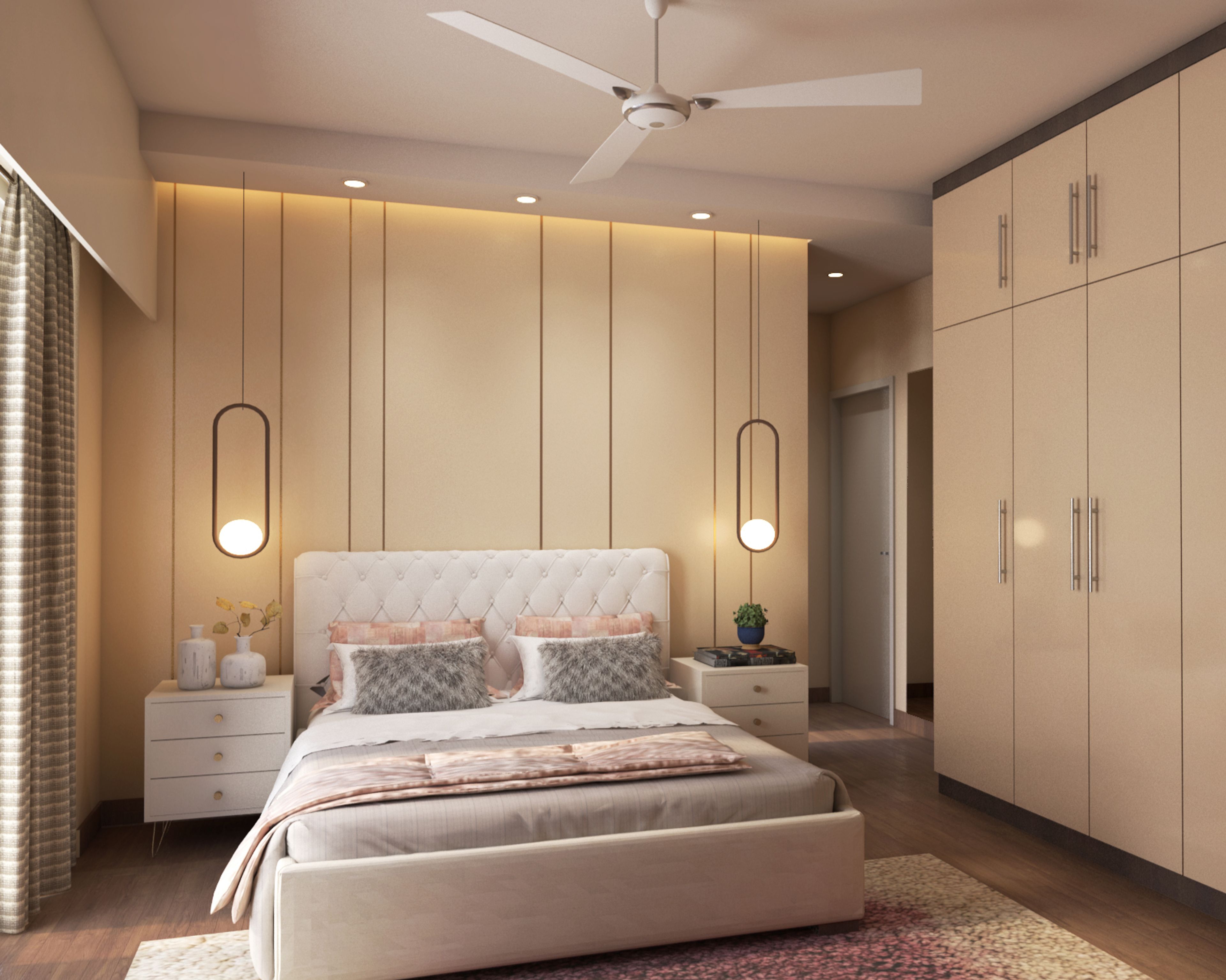 Modern Style Compact Master Bedroom