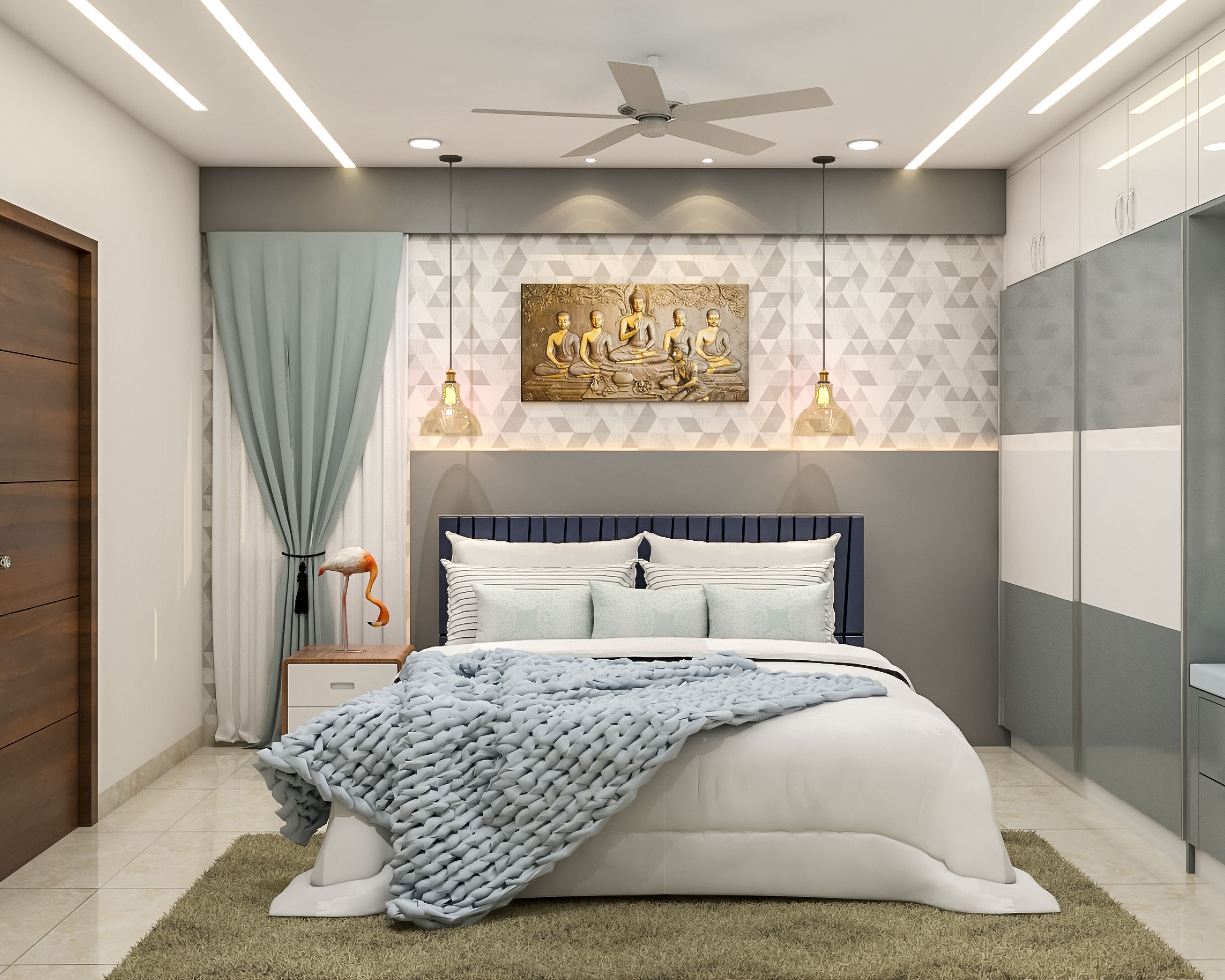 Multi-Functional Contemporary Theme Spacious Master Bedroom