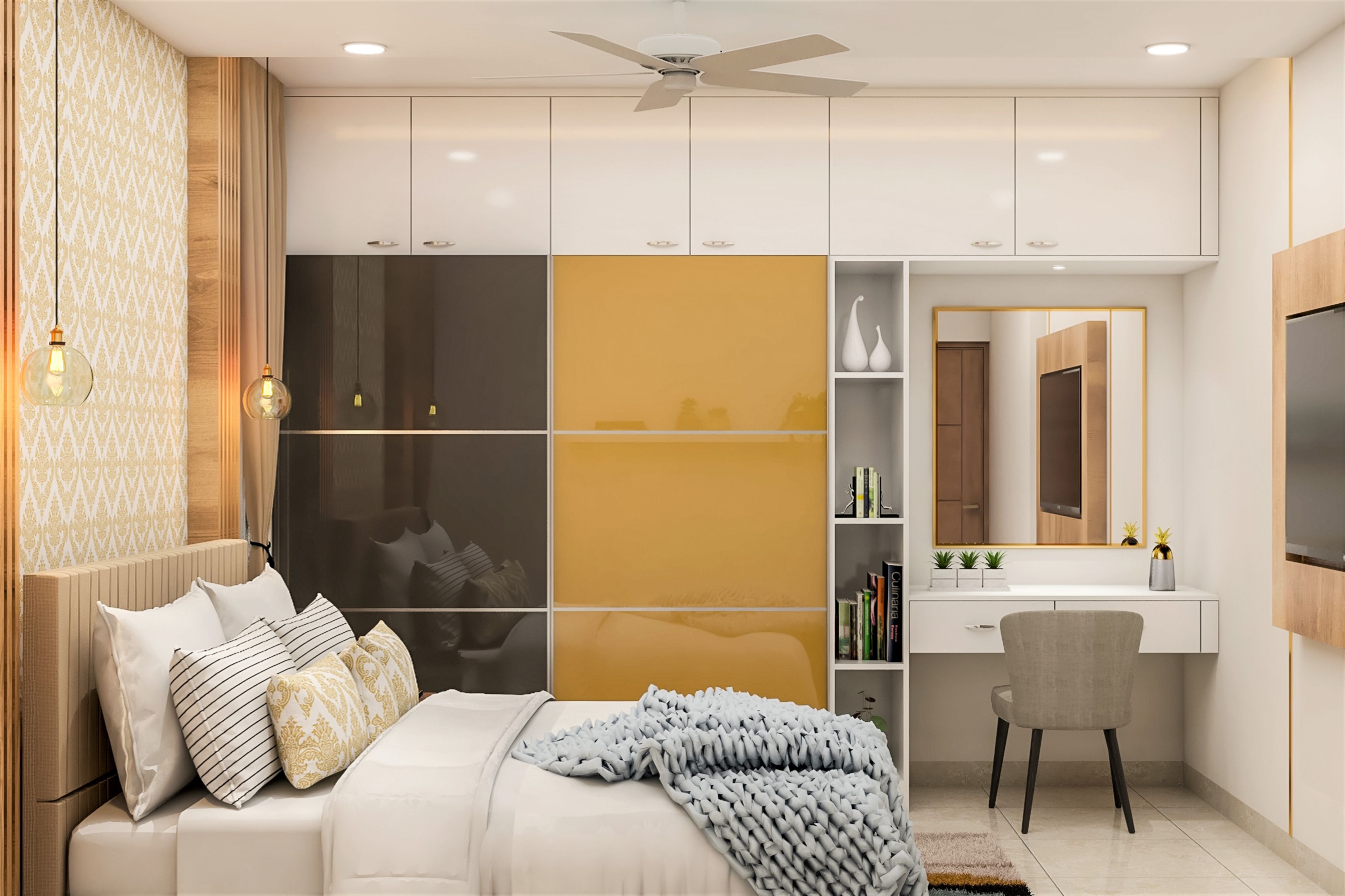 Contemporary Master Bedroom - Livspace