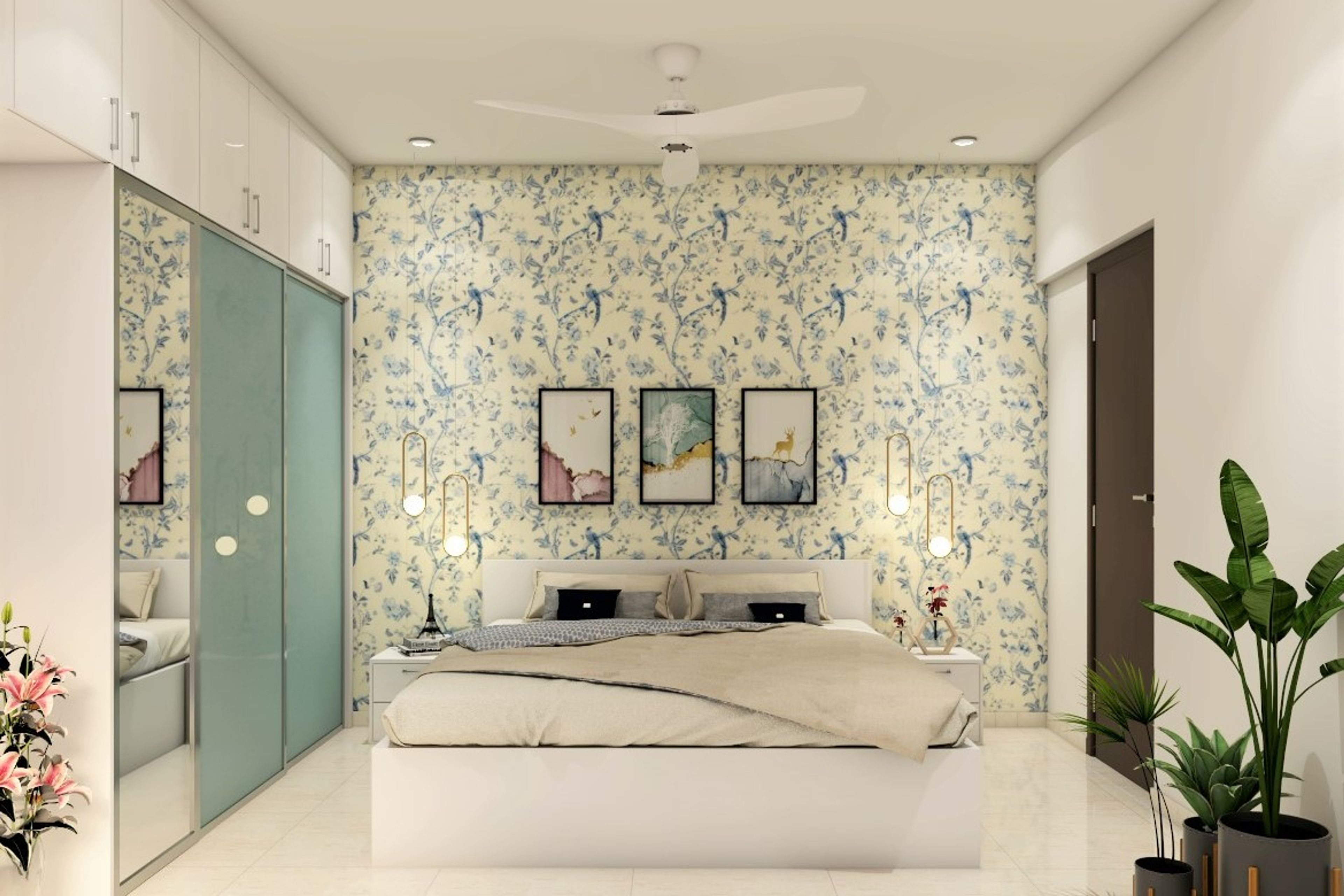 Maximum Storage Modern Theme Master Bedroom