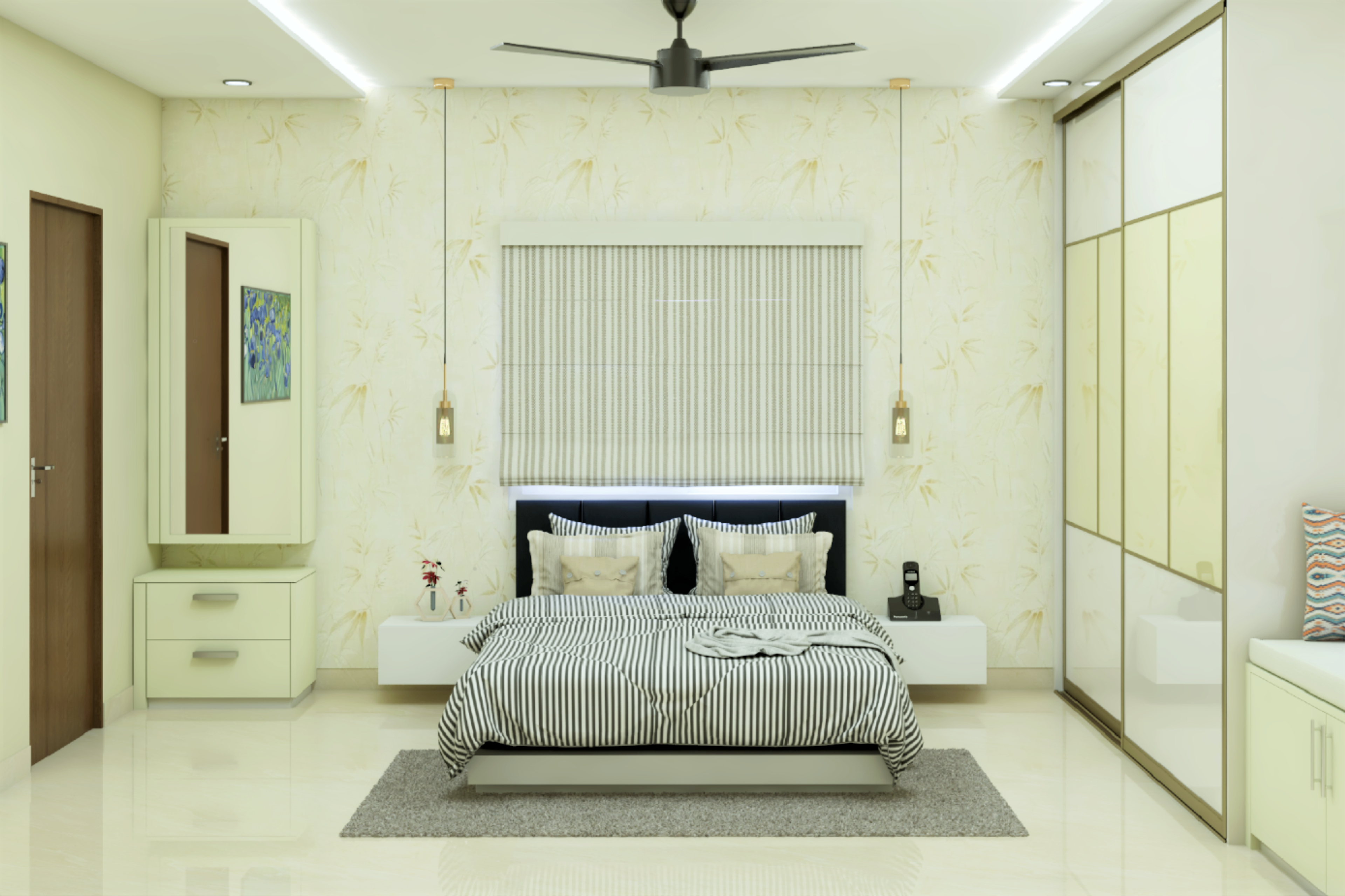 Spacious Modern Style Convenient Master Bedroom