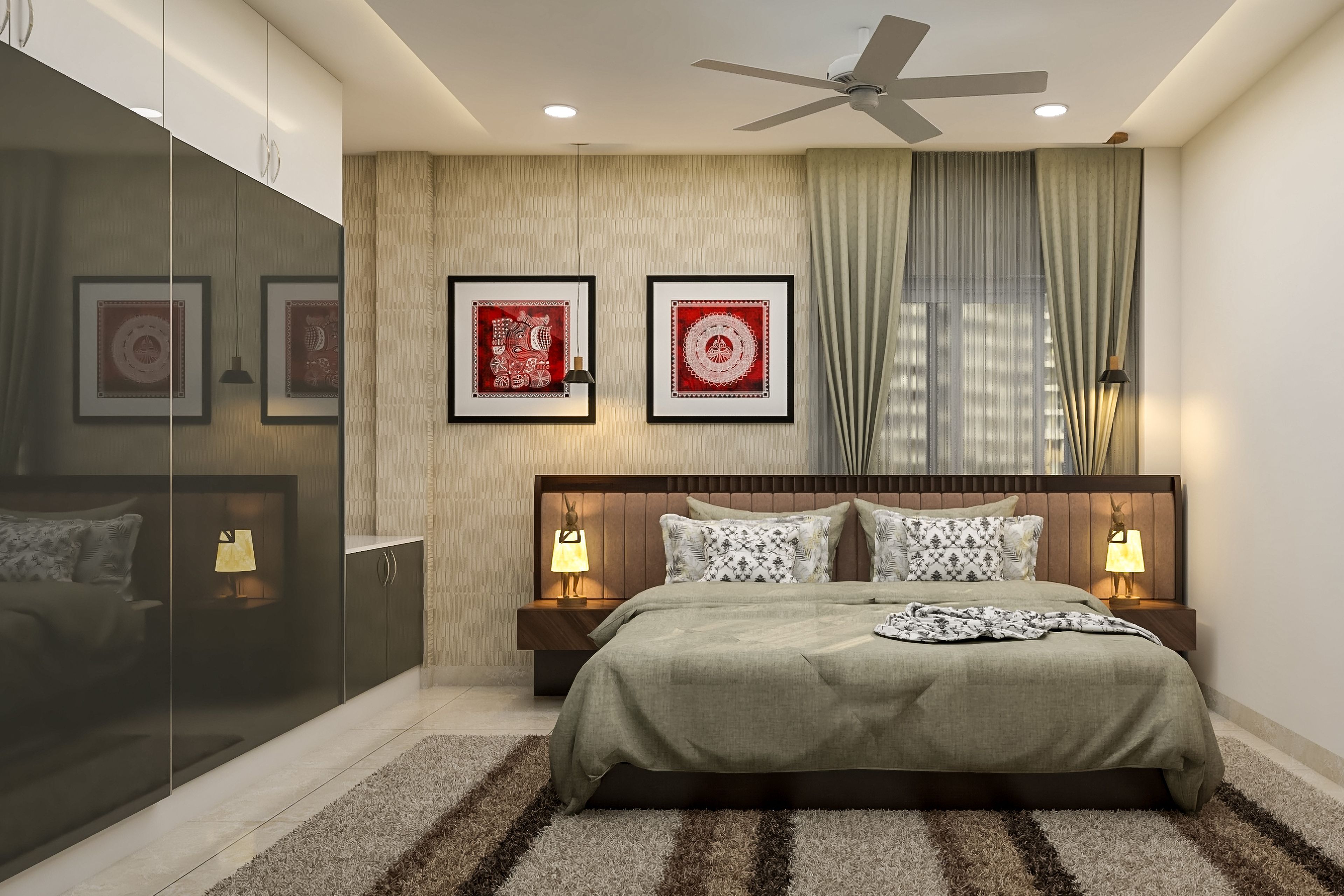 Convenient Modern Style Spacious Master Bedroom