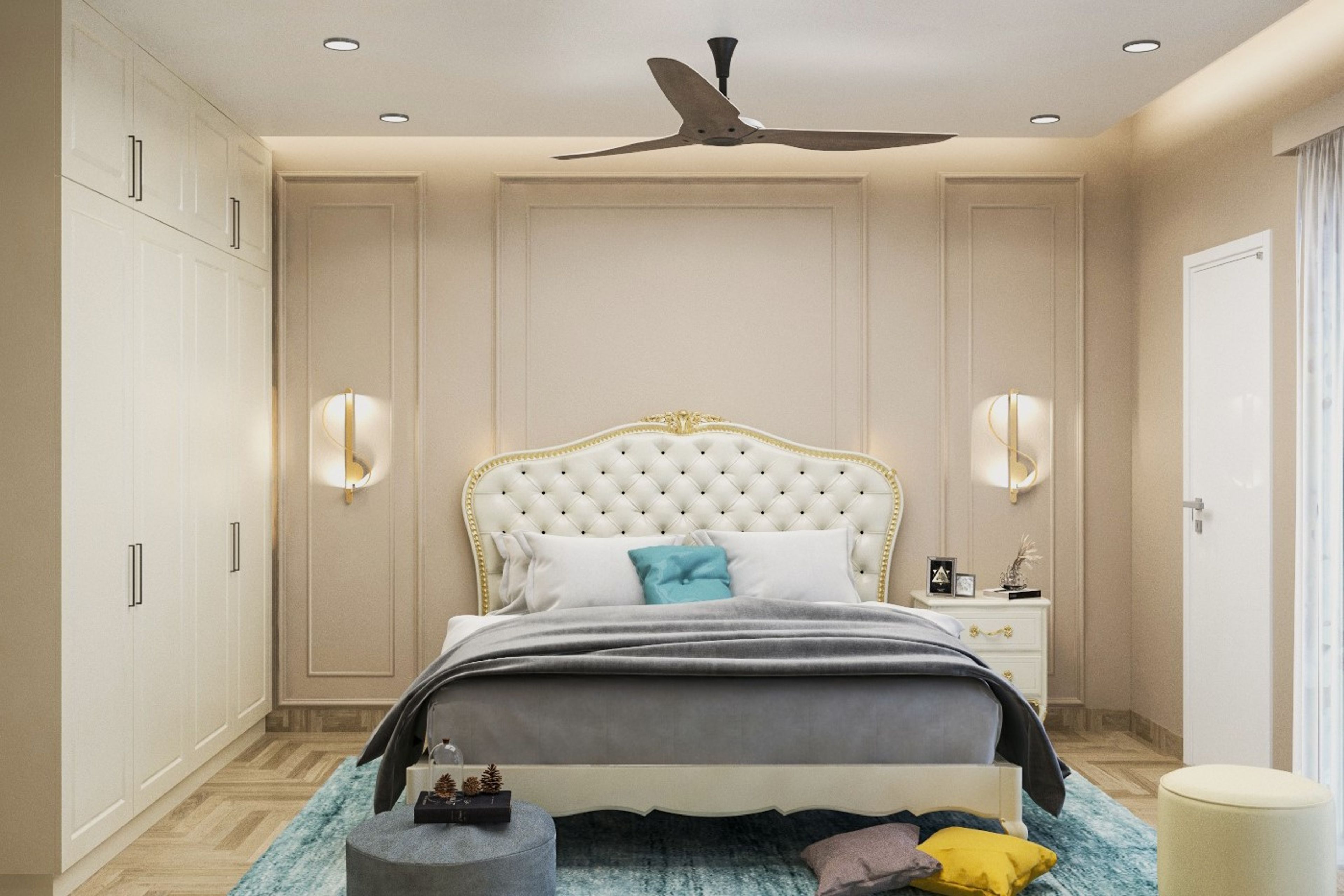 Convenient Classic Themed Spacious Master Bedroom