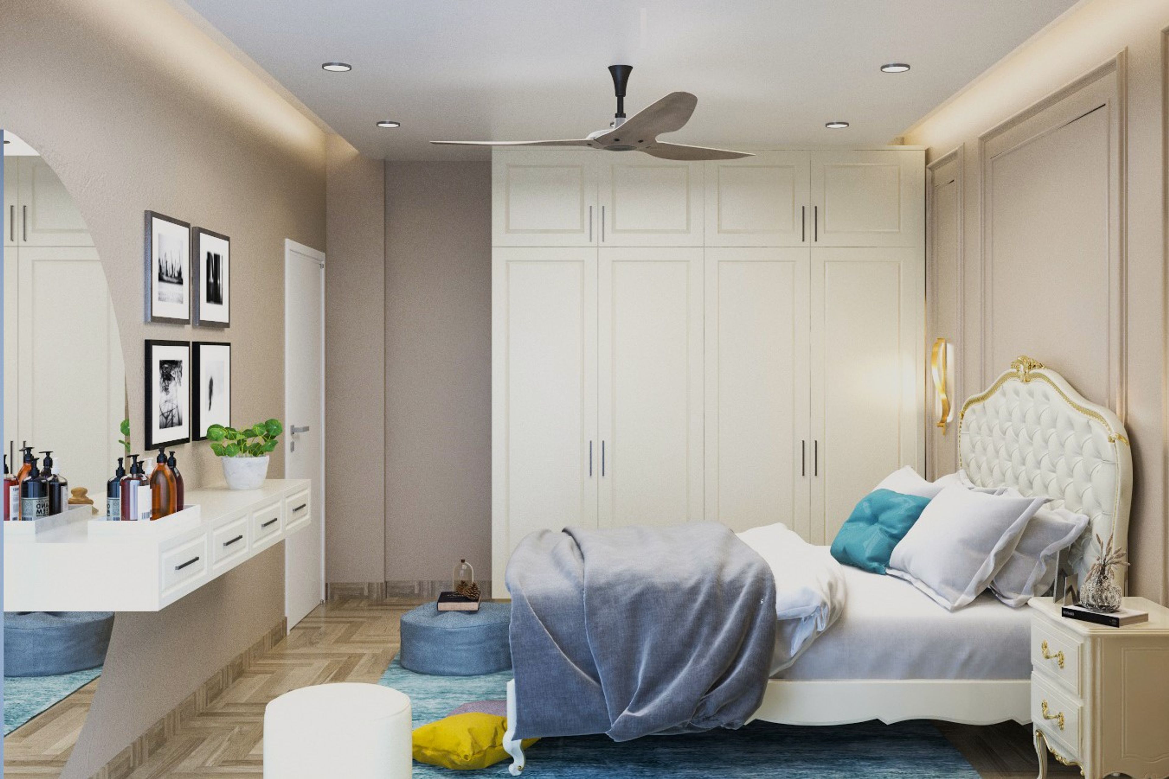 Classic Master Bedroom - Livspace