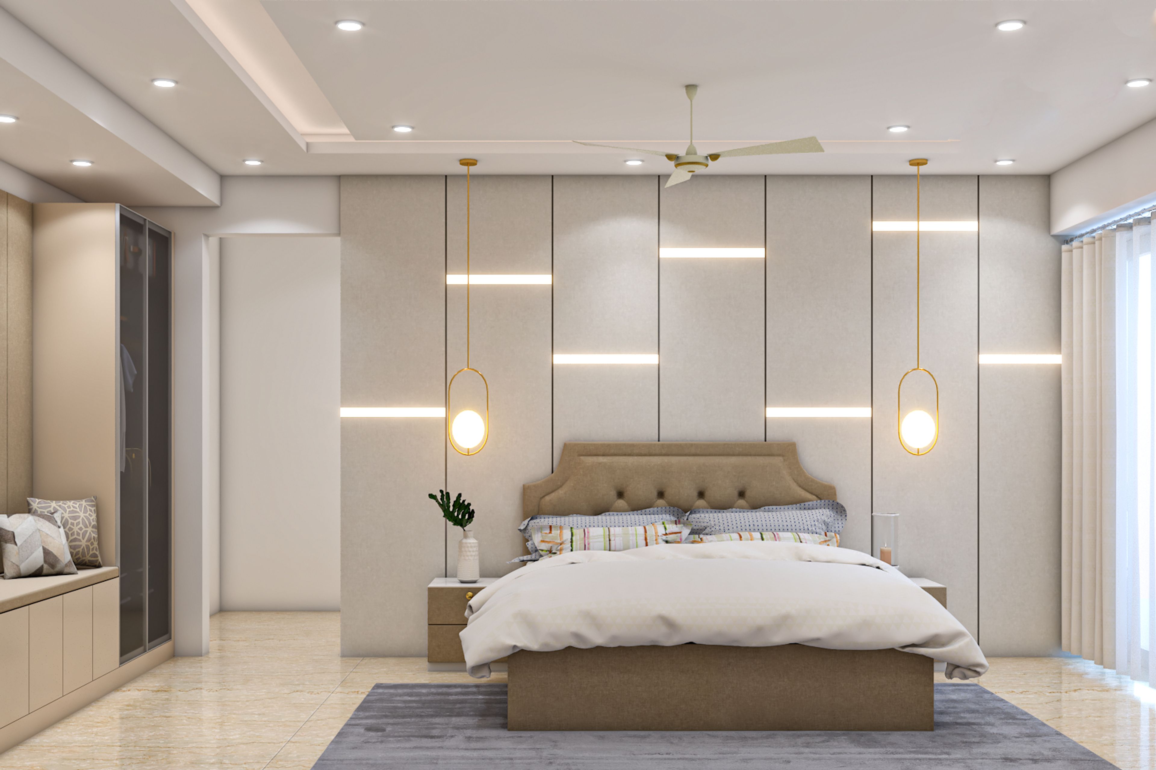 Convenient Contemporary Theme Spacious Master Bedroom