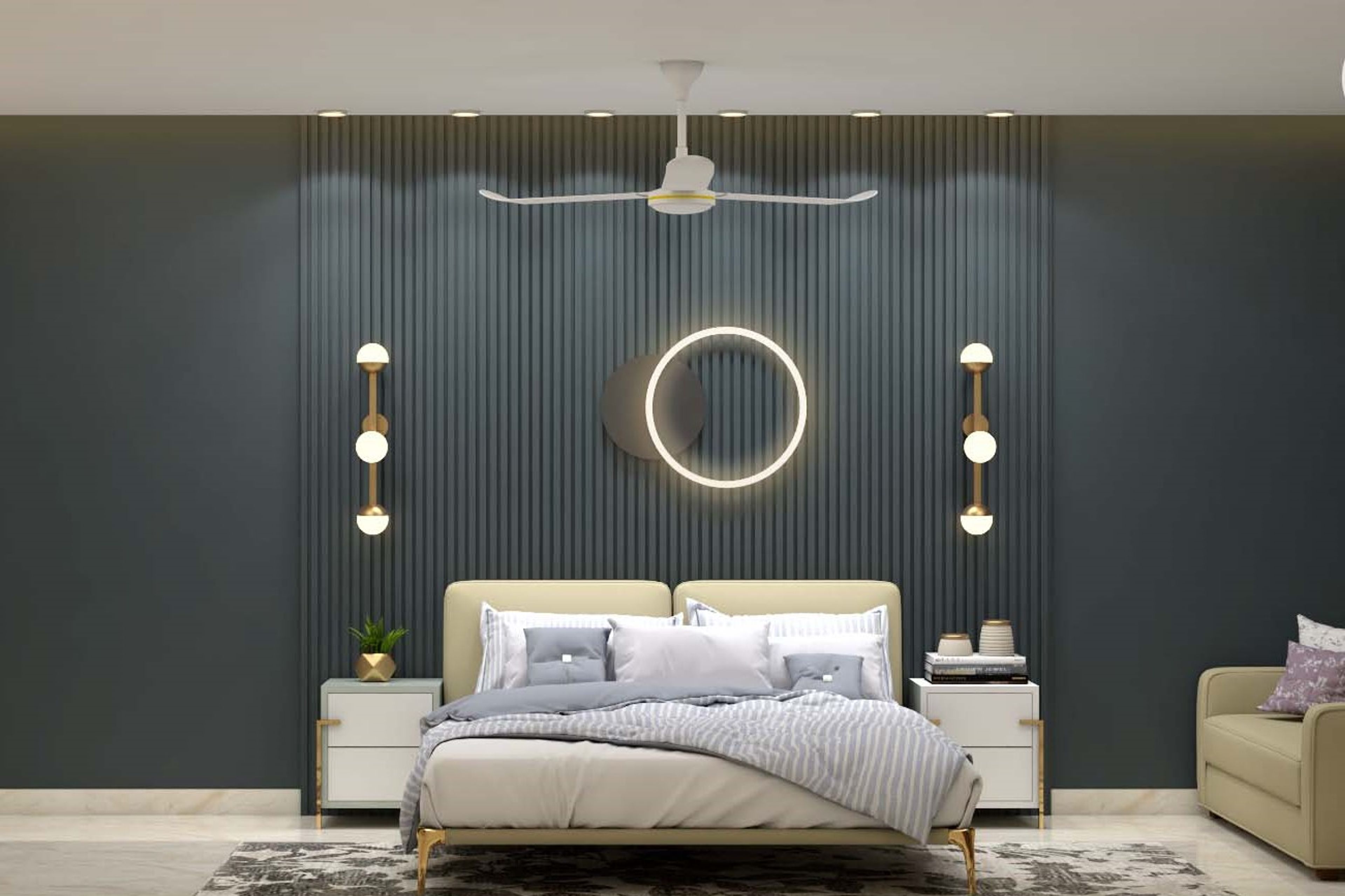 Spacious Modern Style Convenient Master Bedroom