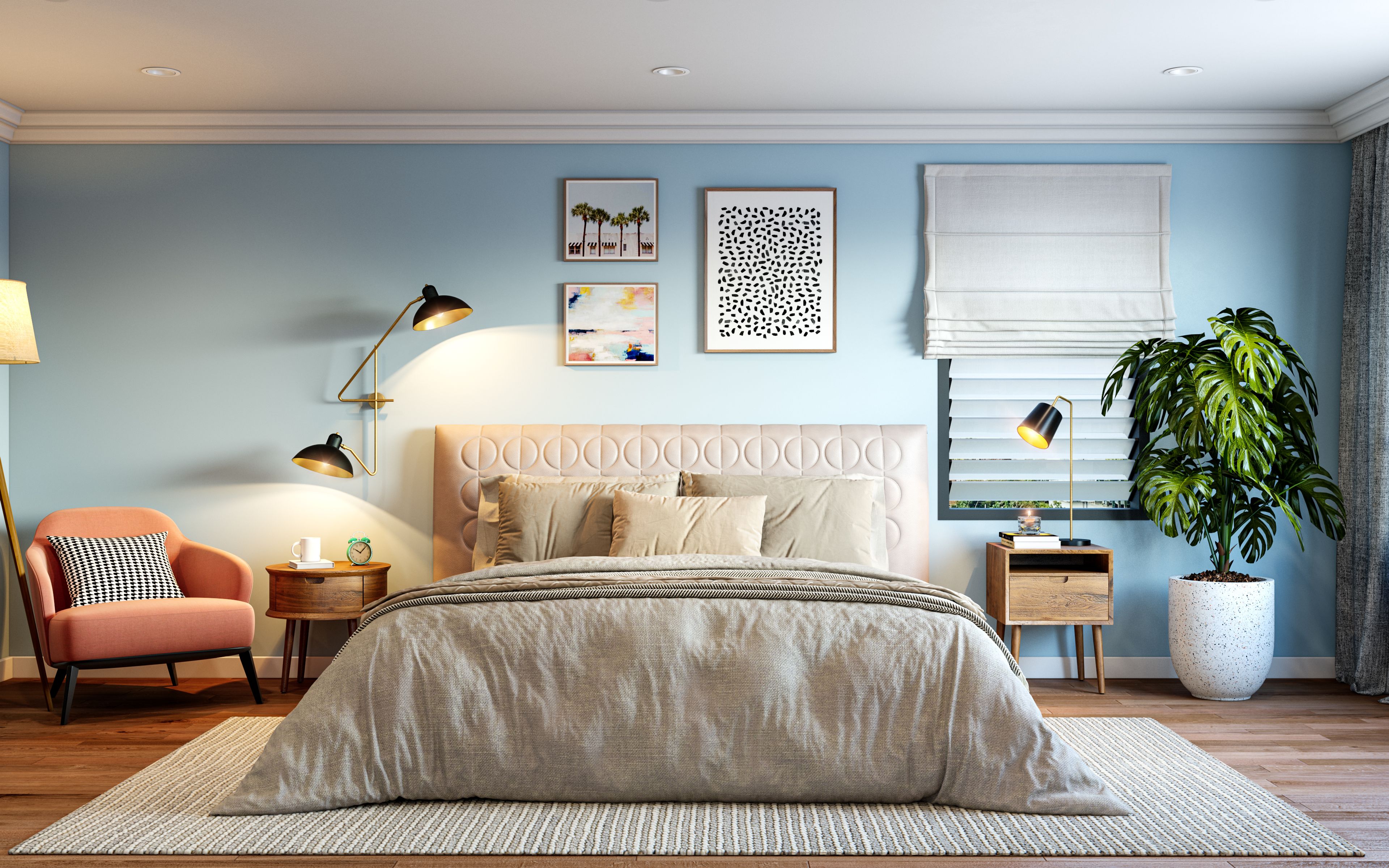 Contemporary Master Bedroom Design – Livspace