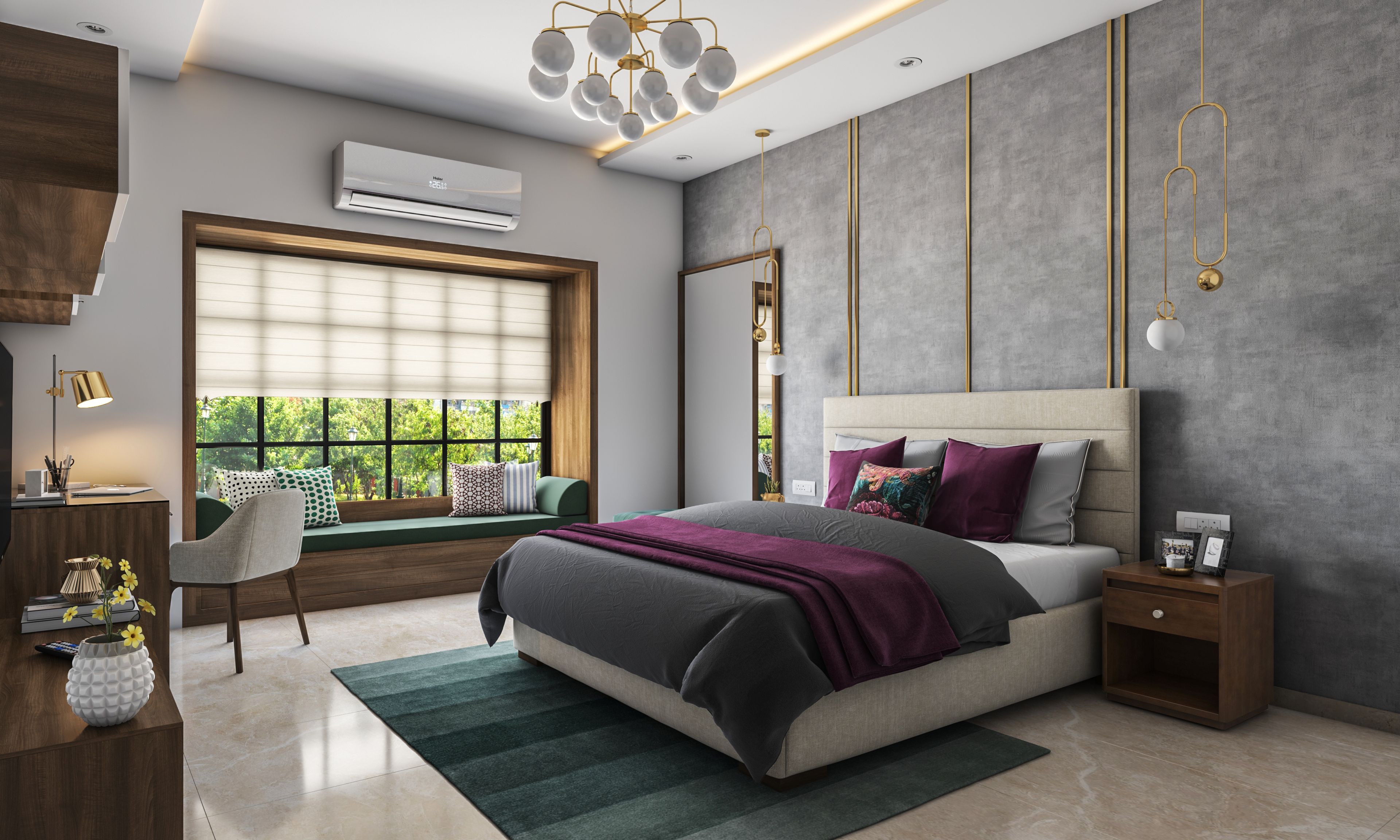 Contemporary Master Bedroom - Livspace