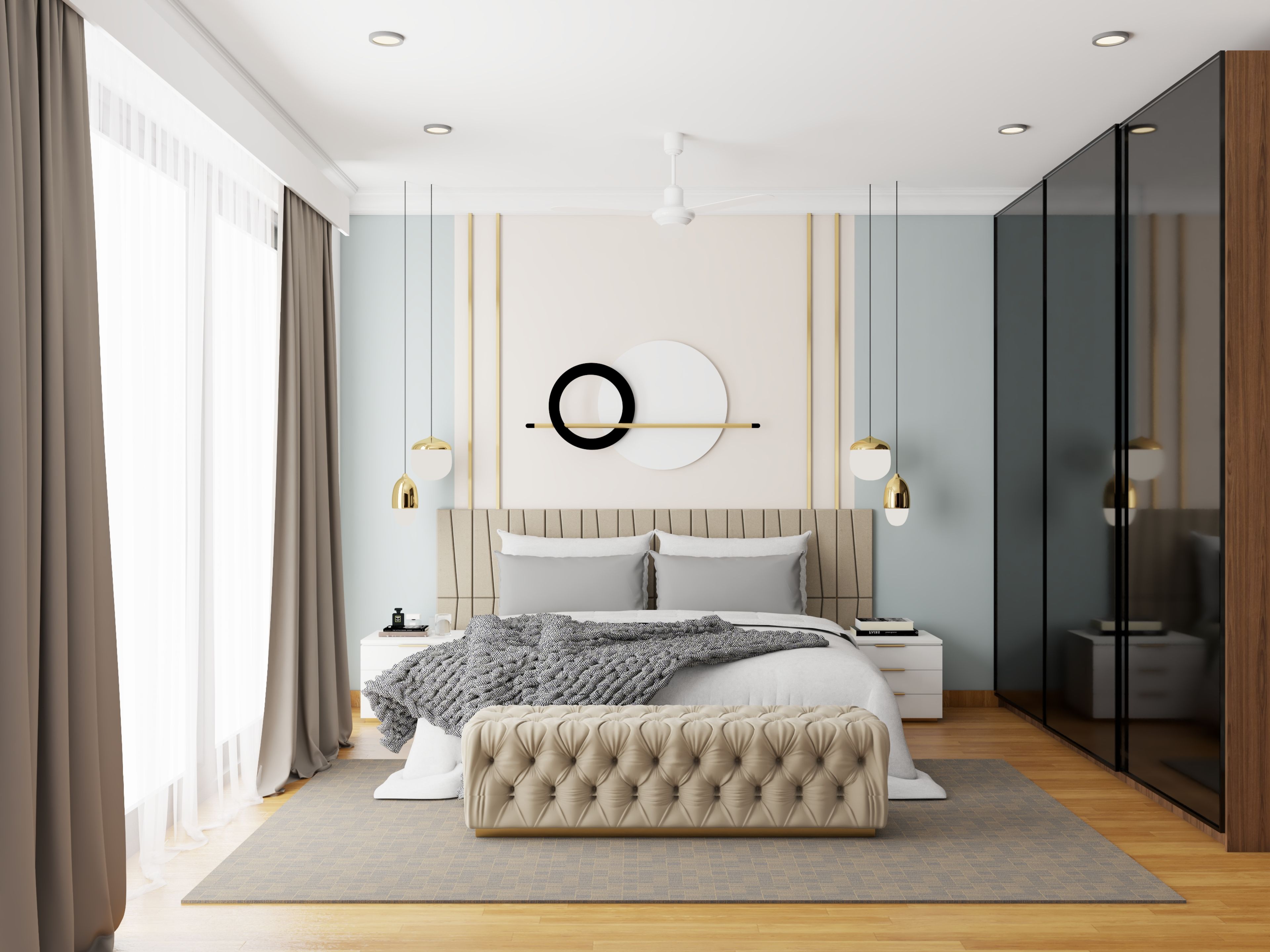 Modern Style Spacious Convenient Master Bedroom