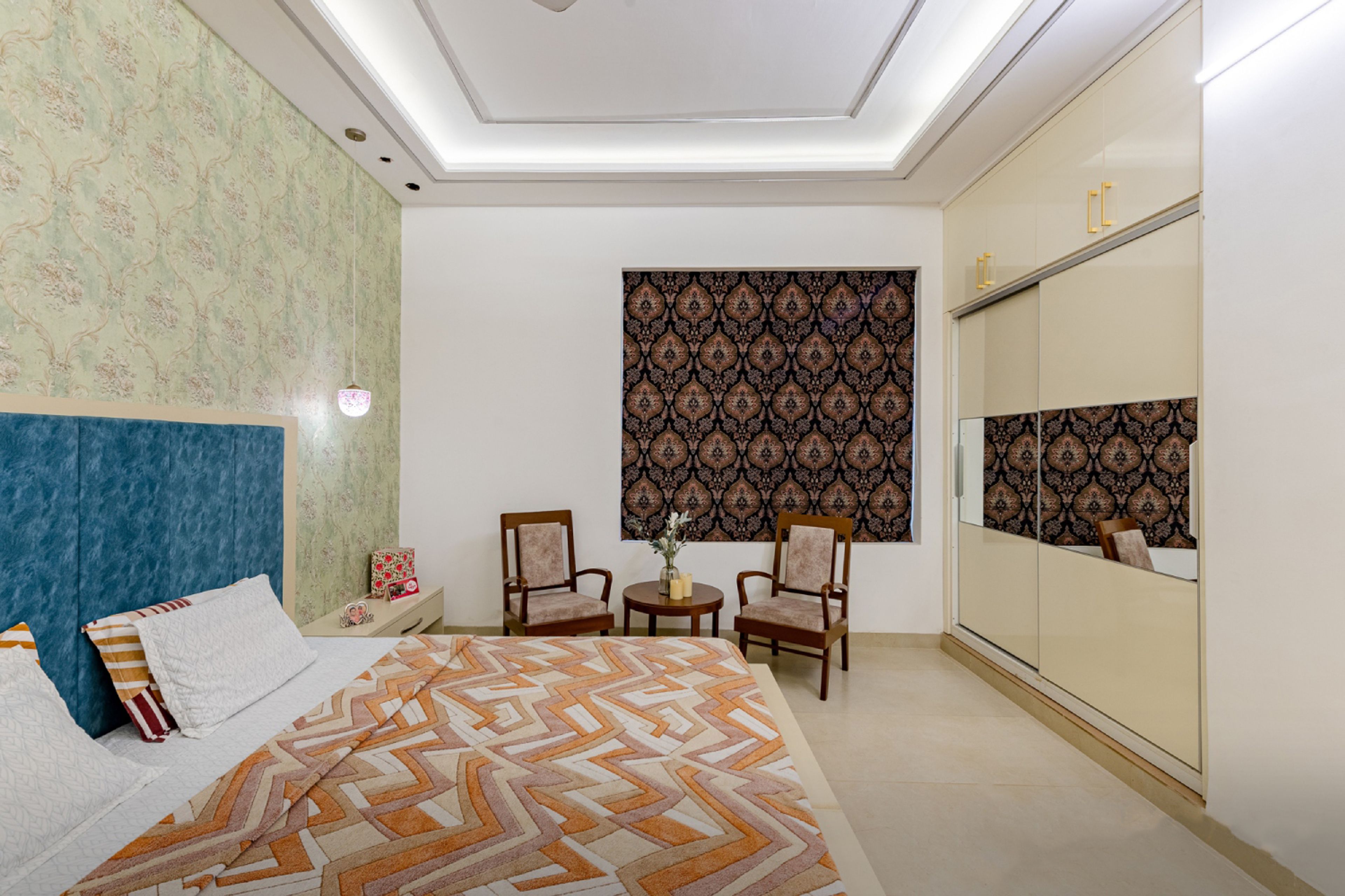 Modern Multi-Layered POP False Ceiling Design For Bedroom