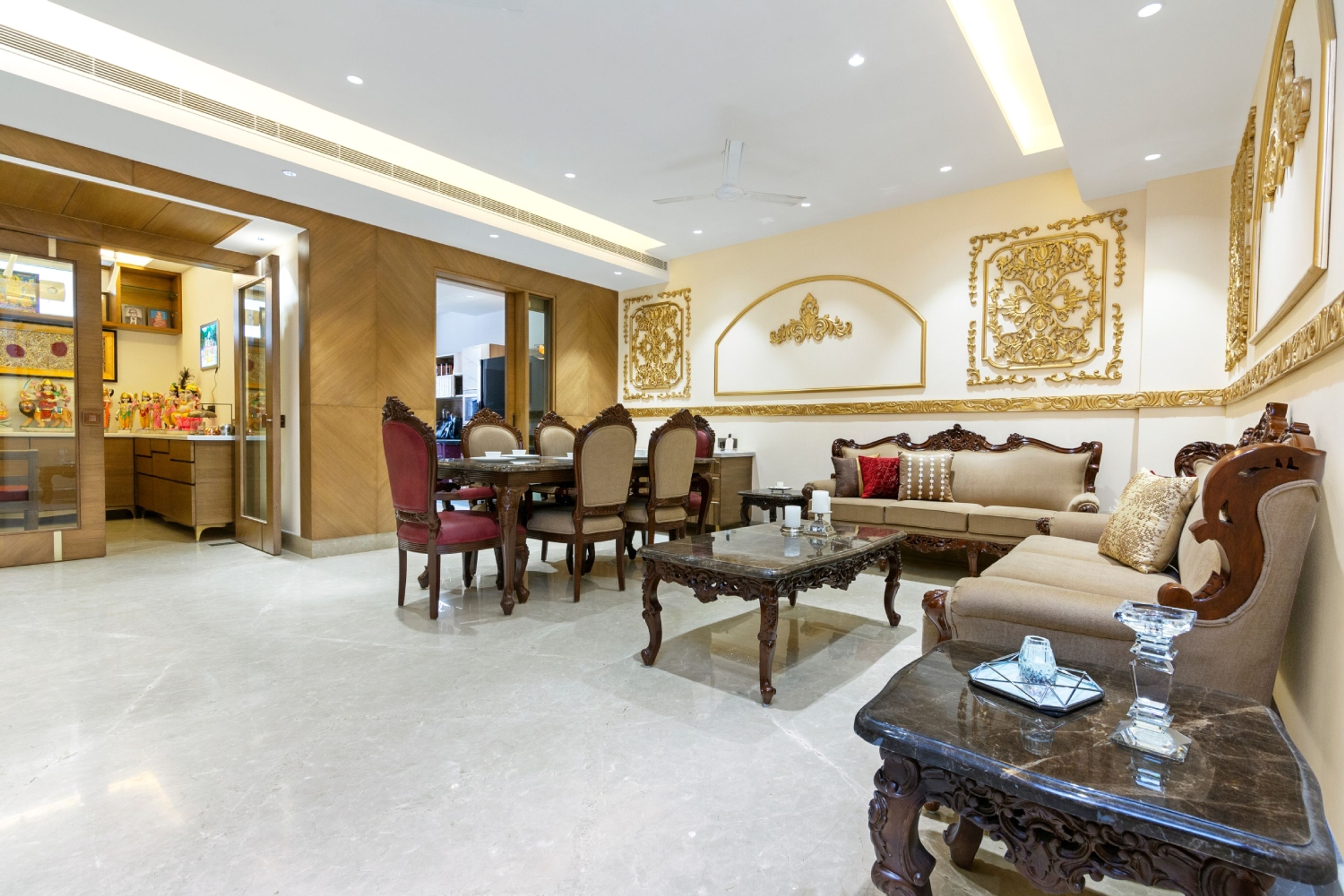 Multi-Layered False Ceiling - Livspace