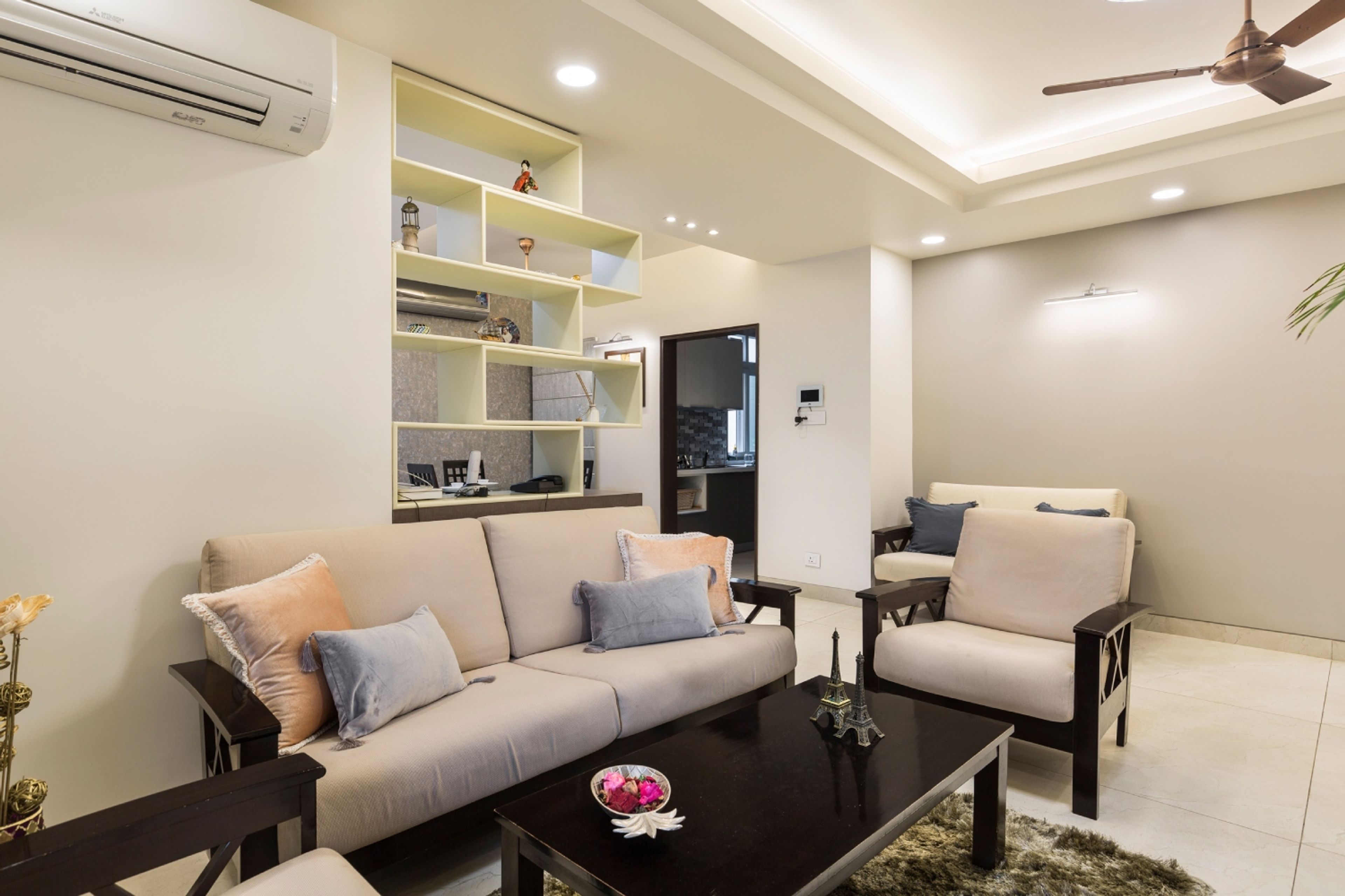 Modern POP Ceiling Design With Cove And Recessed Lights