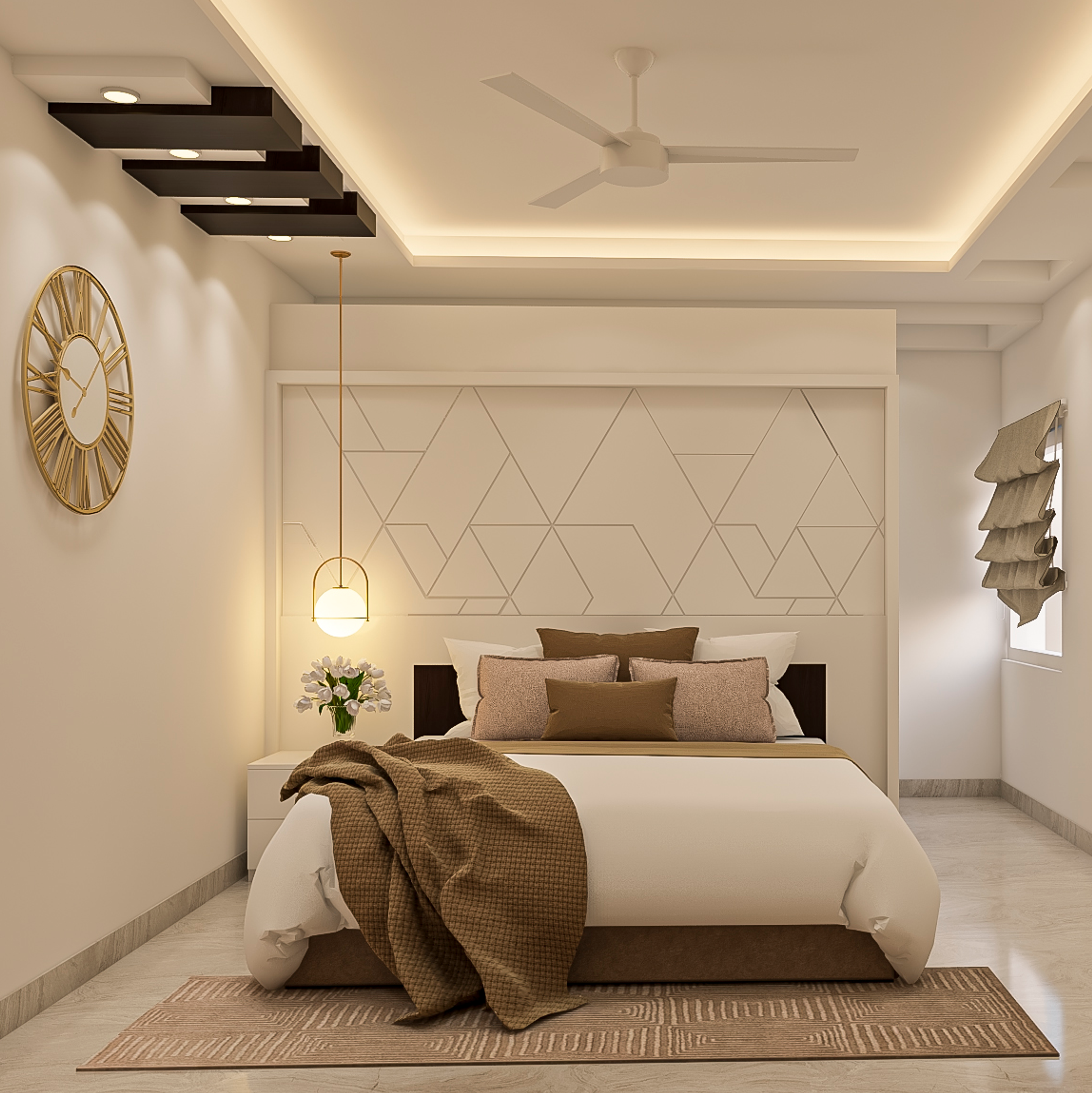 False Ceiling With Cove Lights - Livspace