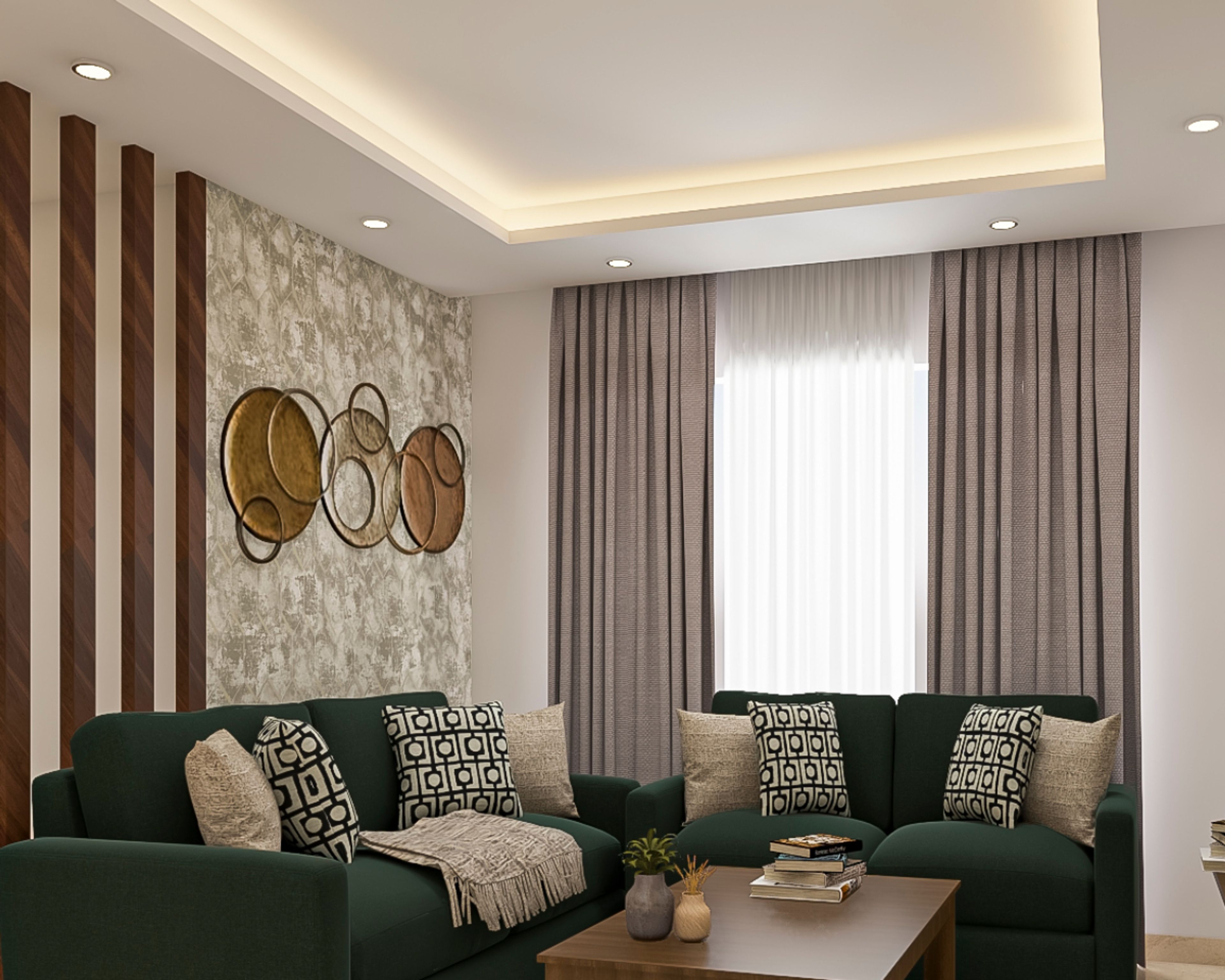 Gypsum Peripheral Ceiling - Livspace