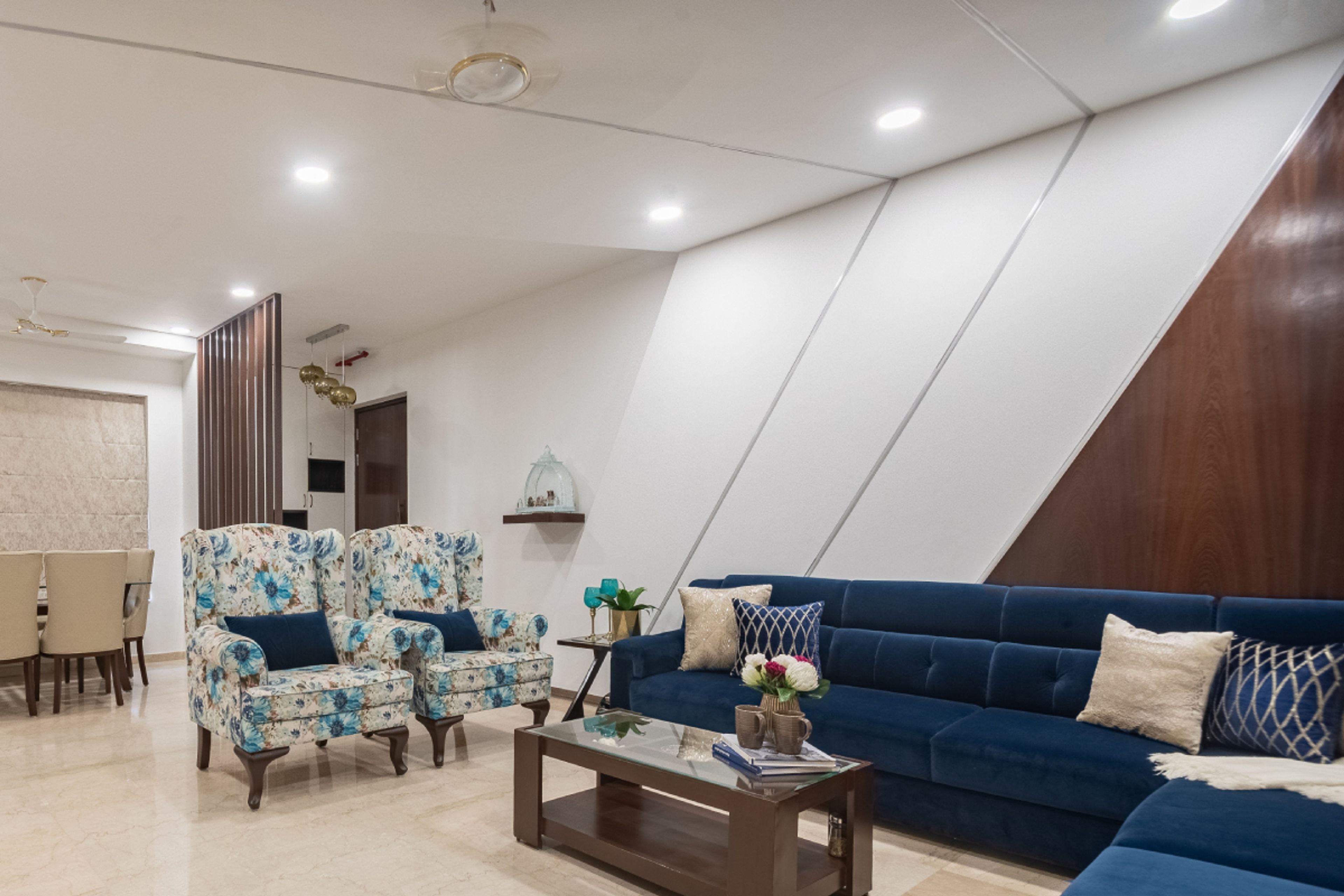 Single-Layered Gypsum Ceiling Design - Livspace