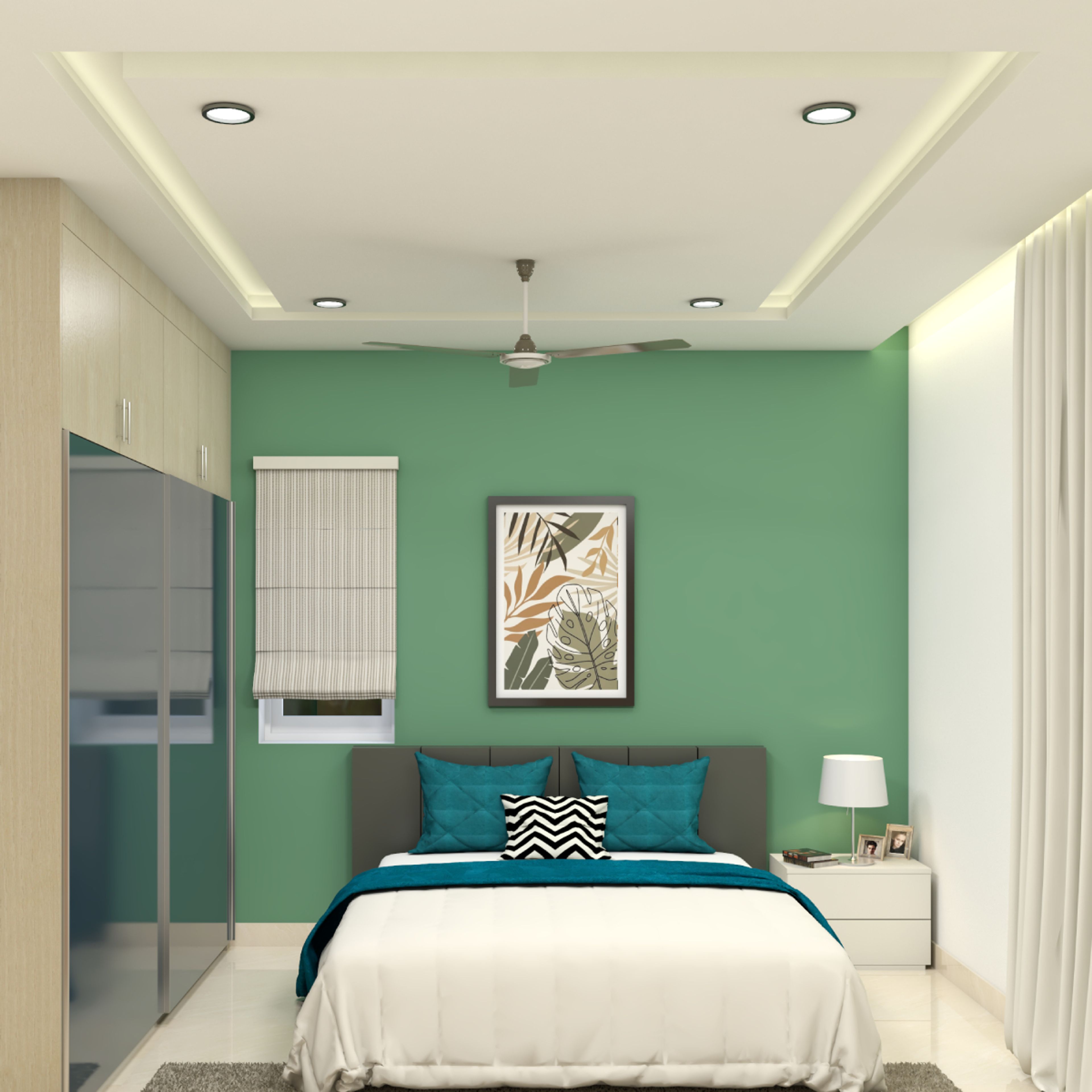 Gypsum Ceiling Design With Recessed Light - Livspace