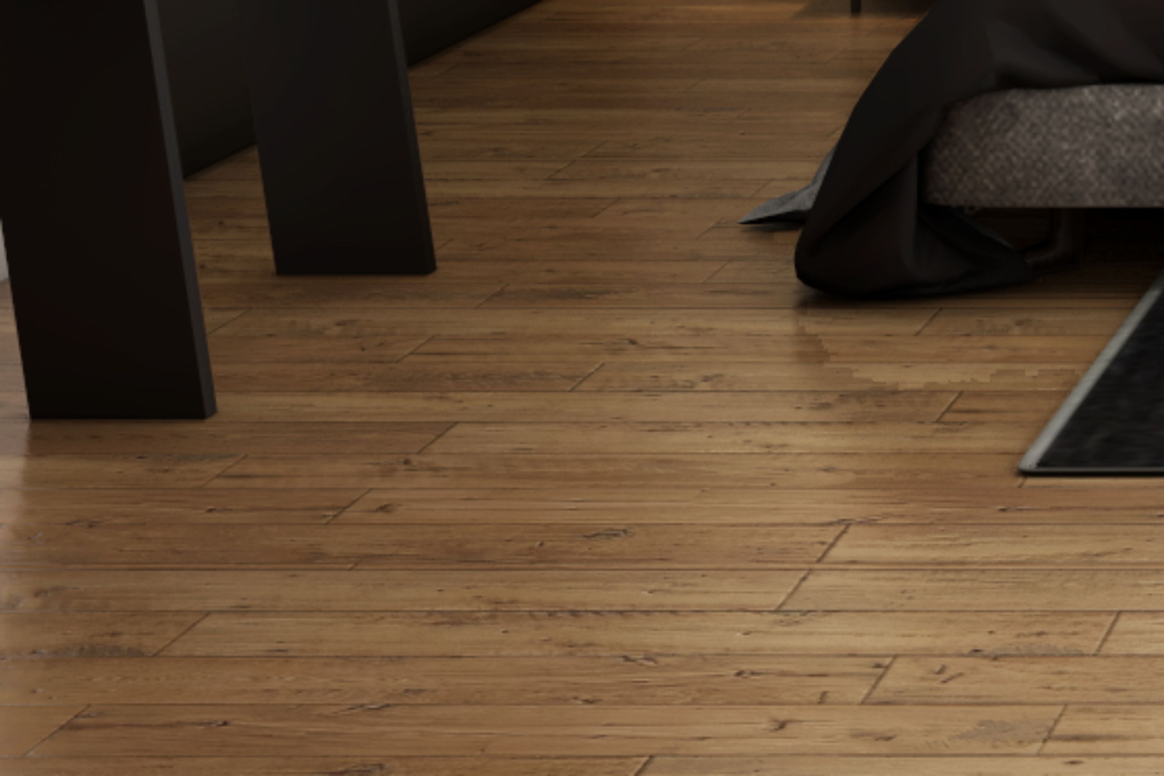 Matte Brown Flooring Design - Livspace