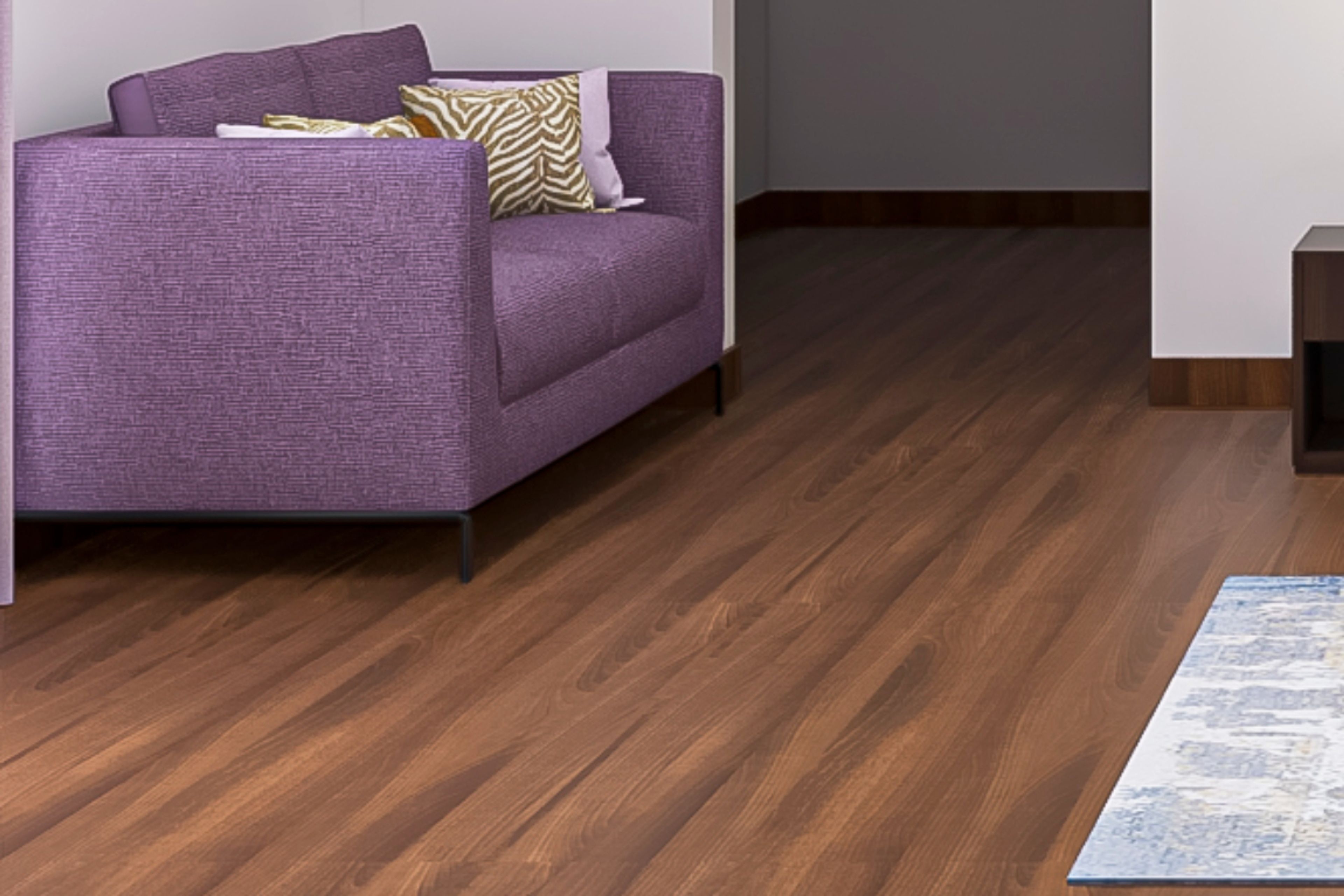 Matte Brown Flooring Tiles Design - Livspace