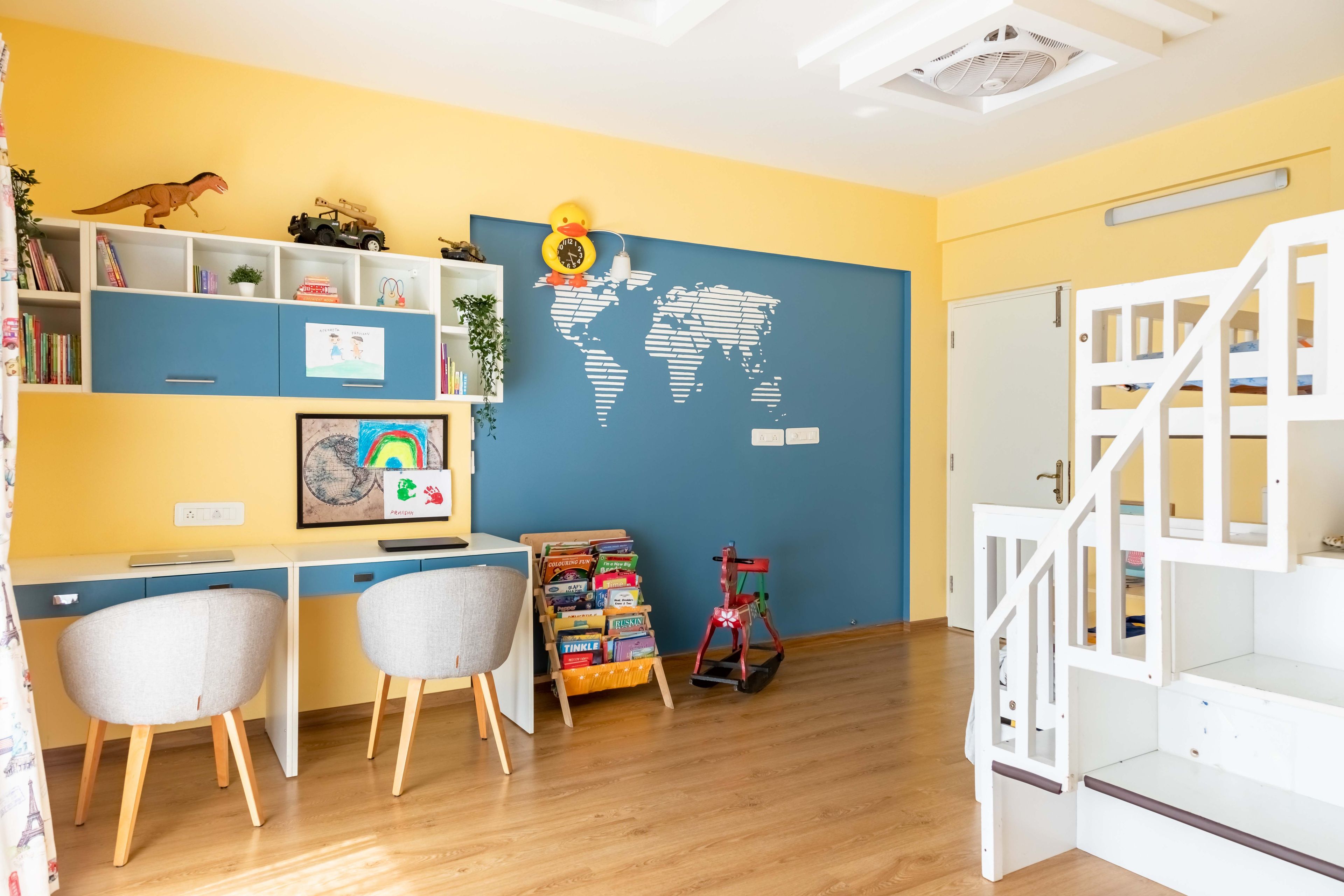 Modern Home Office With Two Study Units