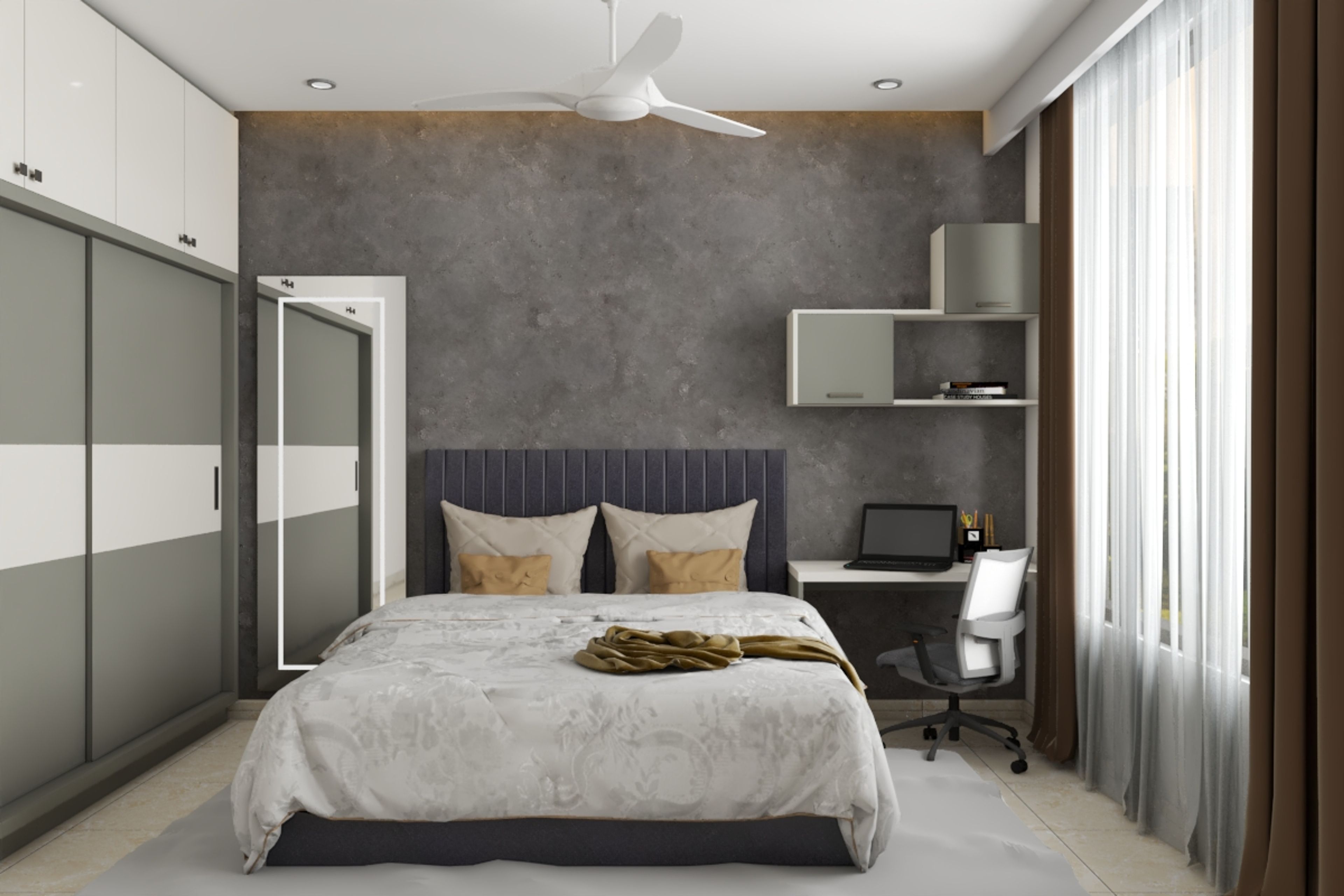 Contemporary Kids Room Design With A Compact Study Unit