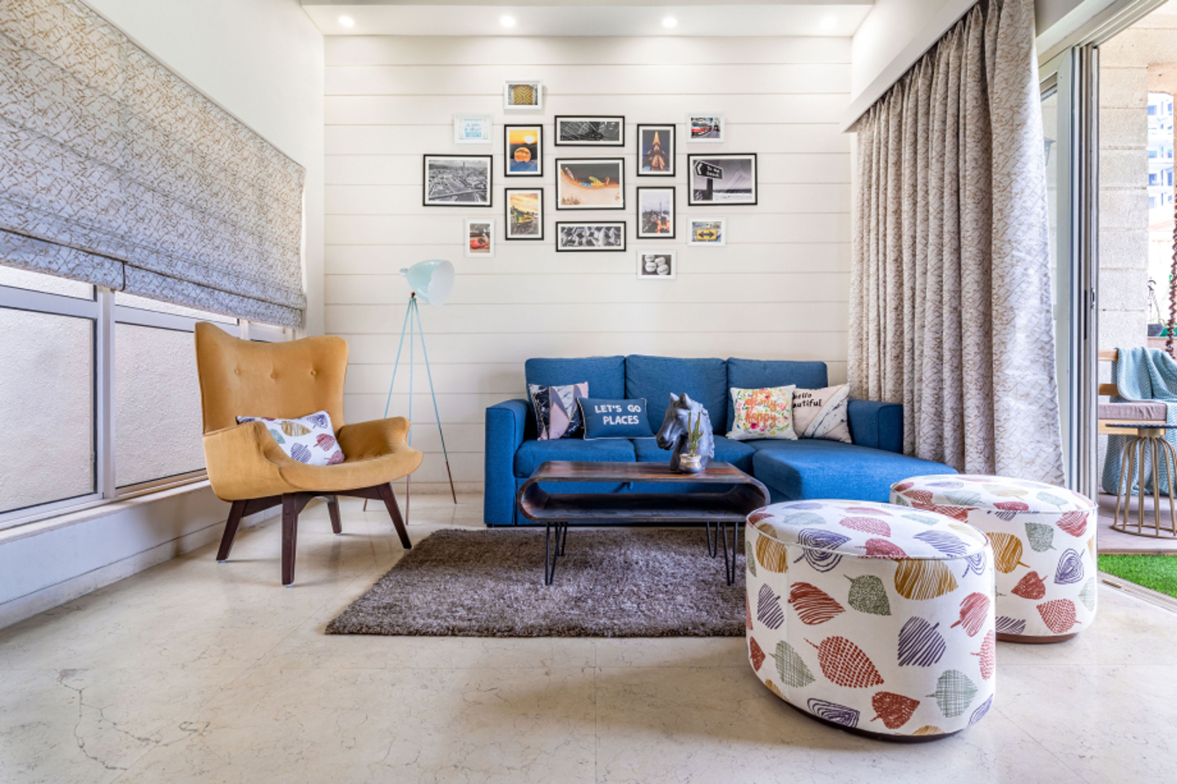 Boho-Chic Living Room Decor - Livspace