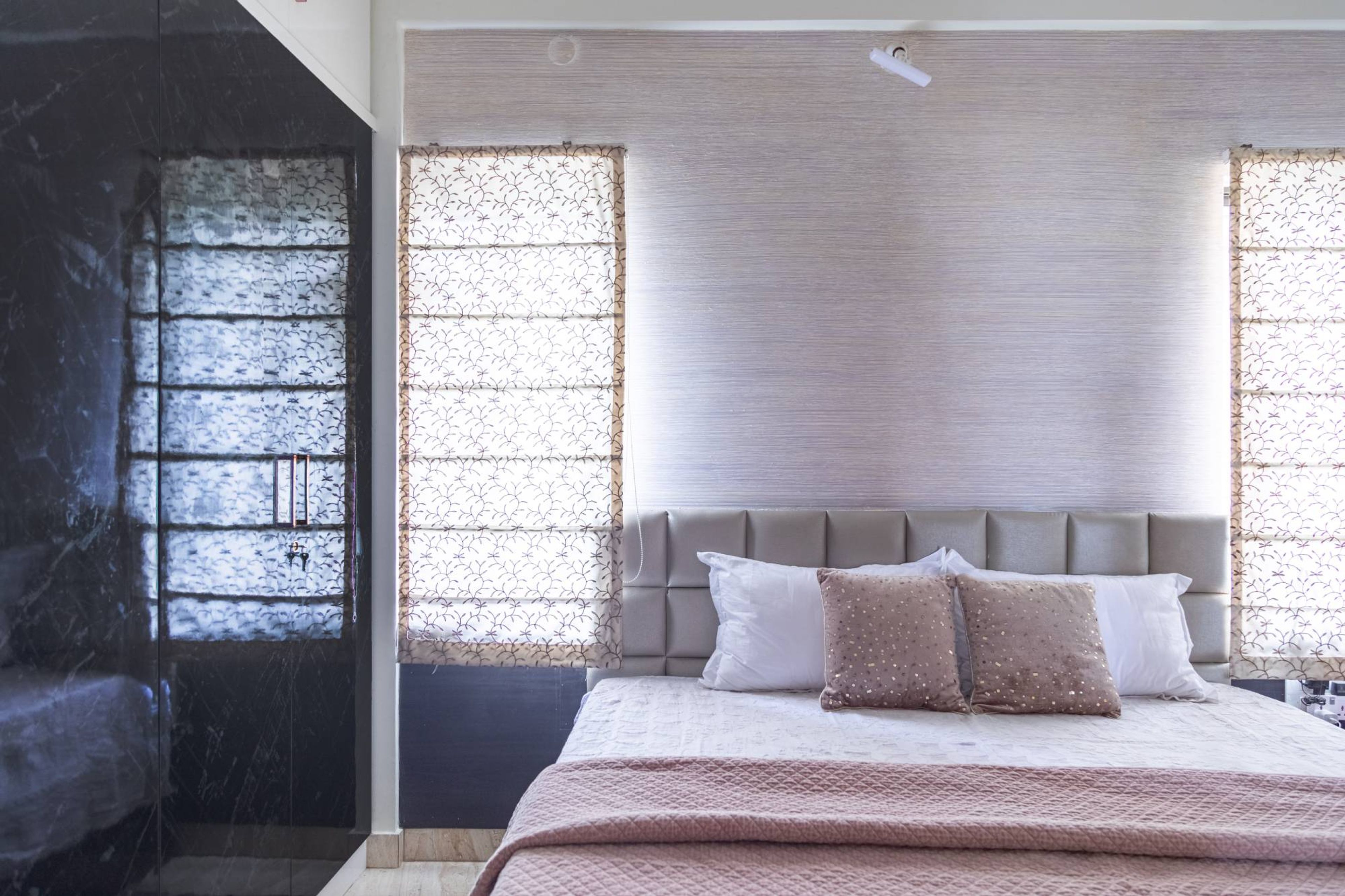 Bedroom Design With A King Size Bed Loft Storage - Livspace