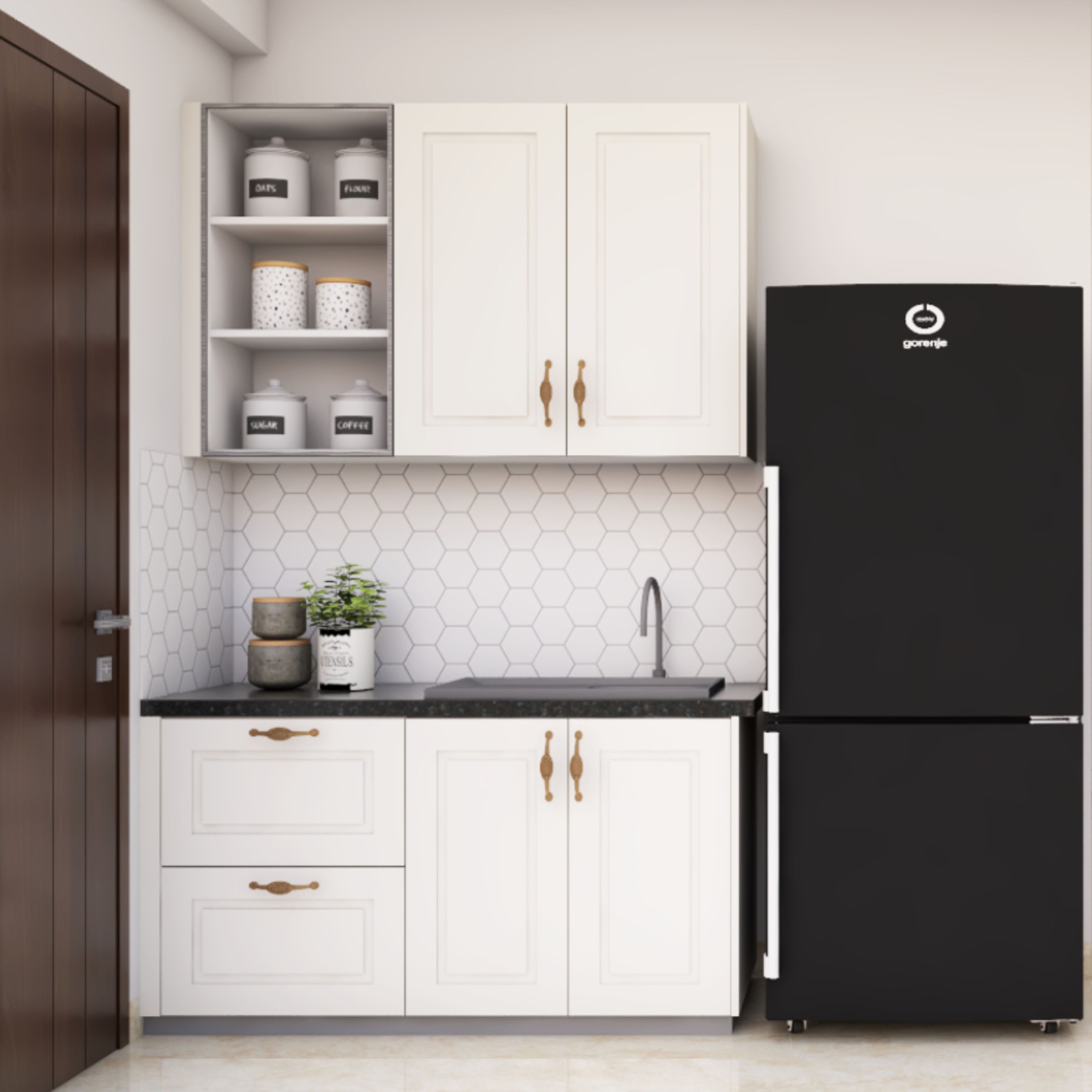 Hexagonal Tiles Design For Kitchens