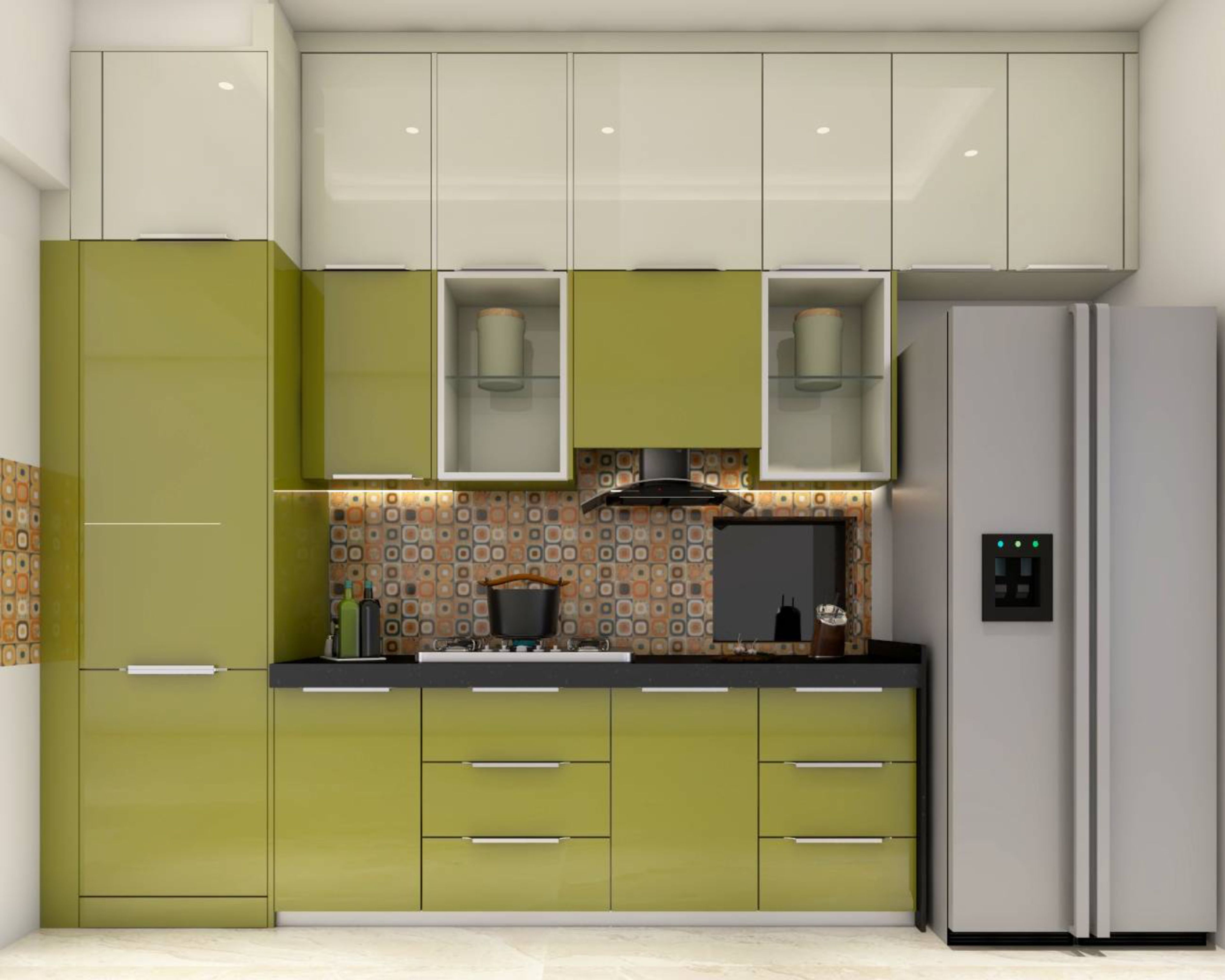 Colourful Backsplash Tiles Design