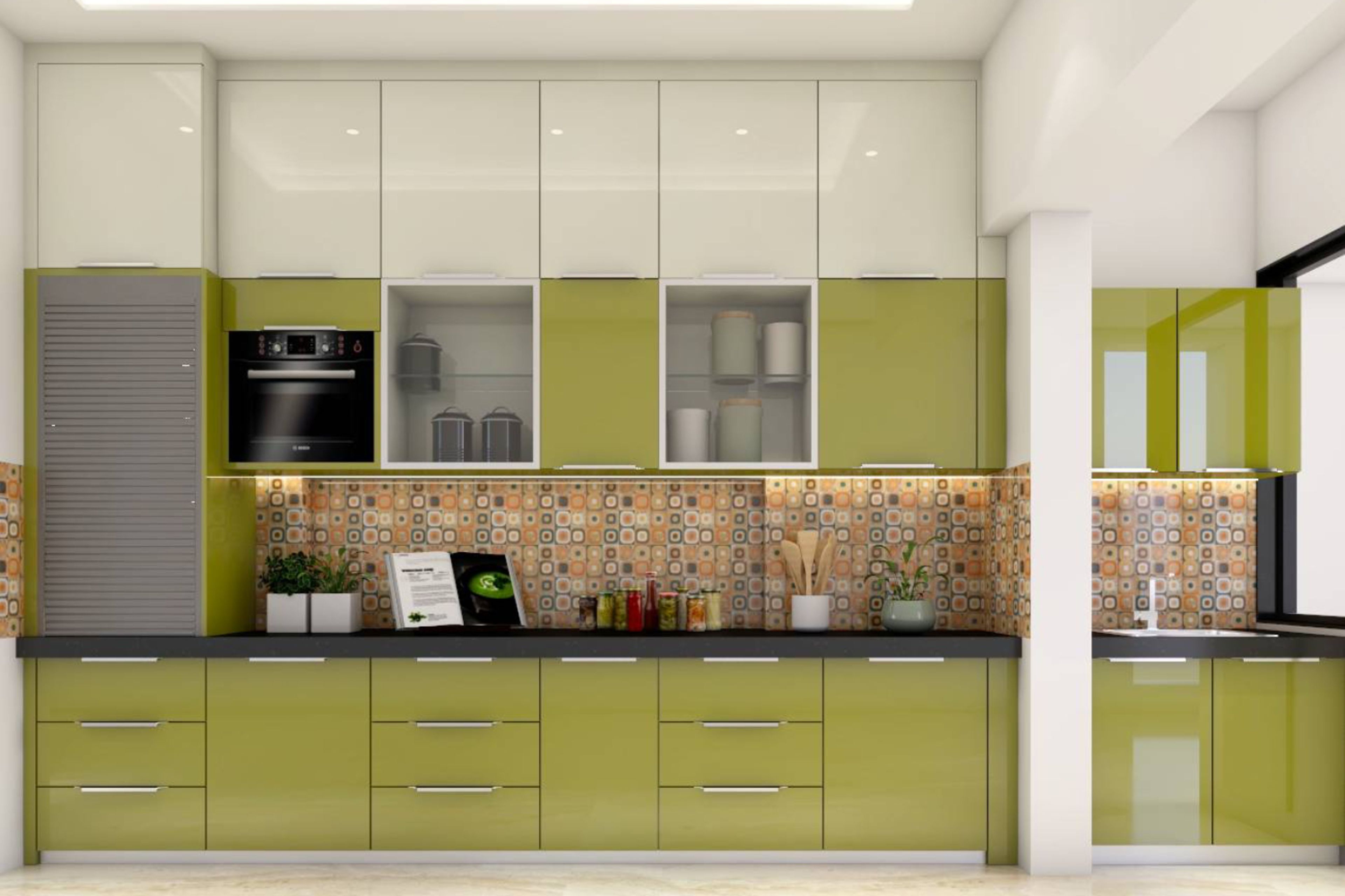 Colourful Backsplash Tiles Design