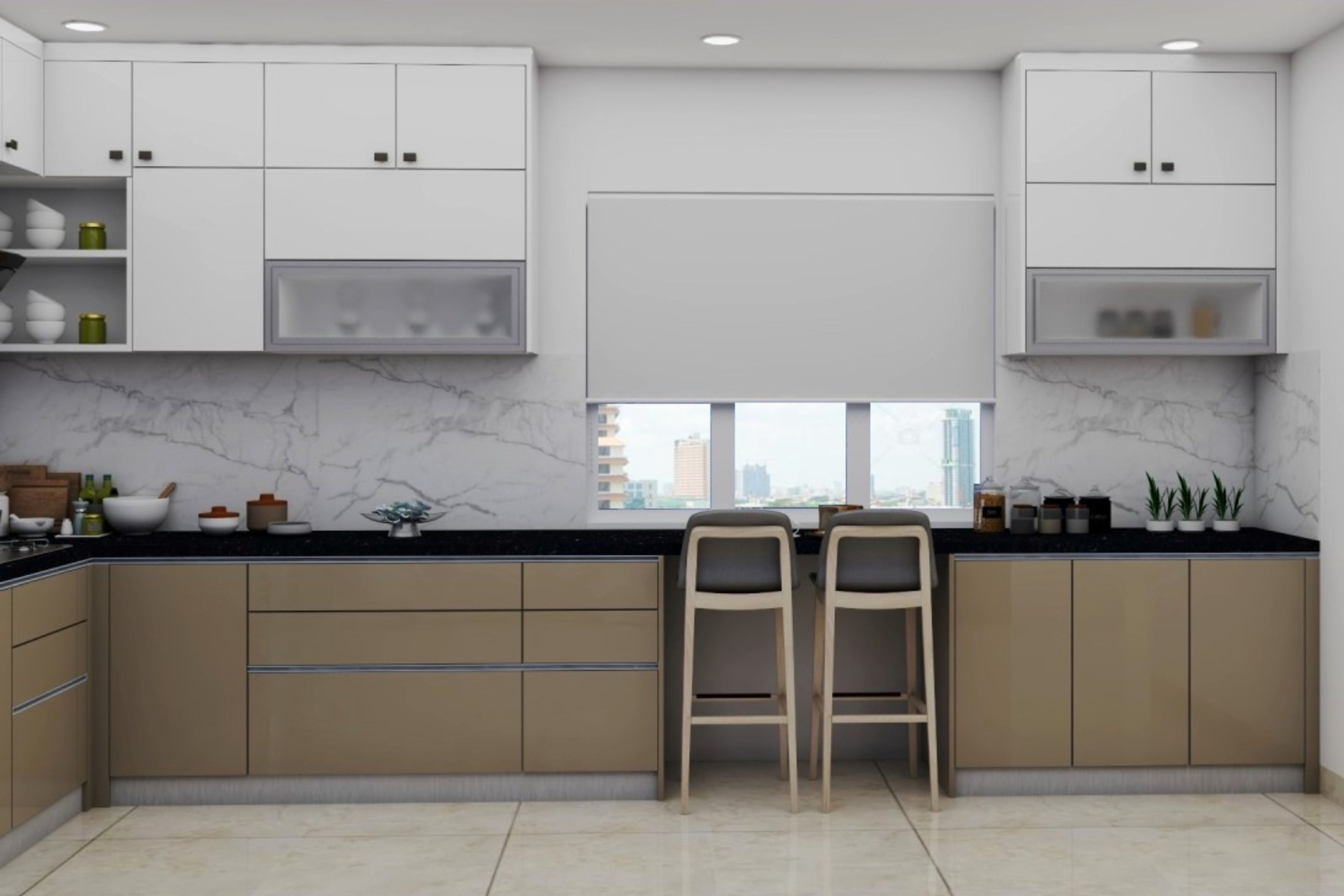 Modern White Wall Tiles Design