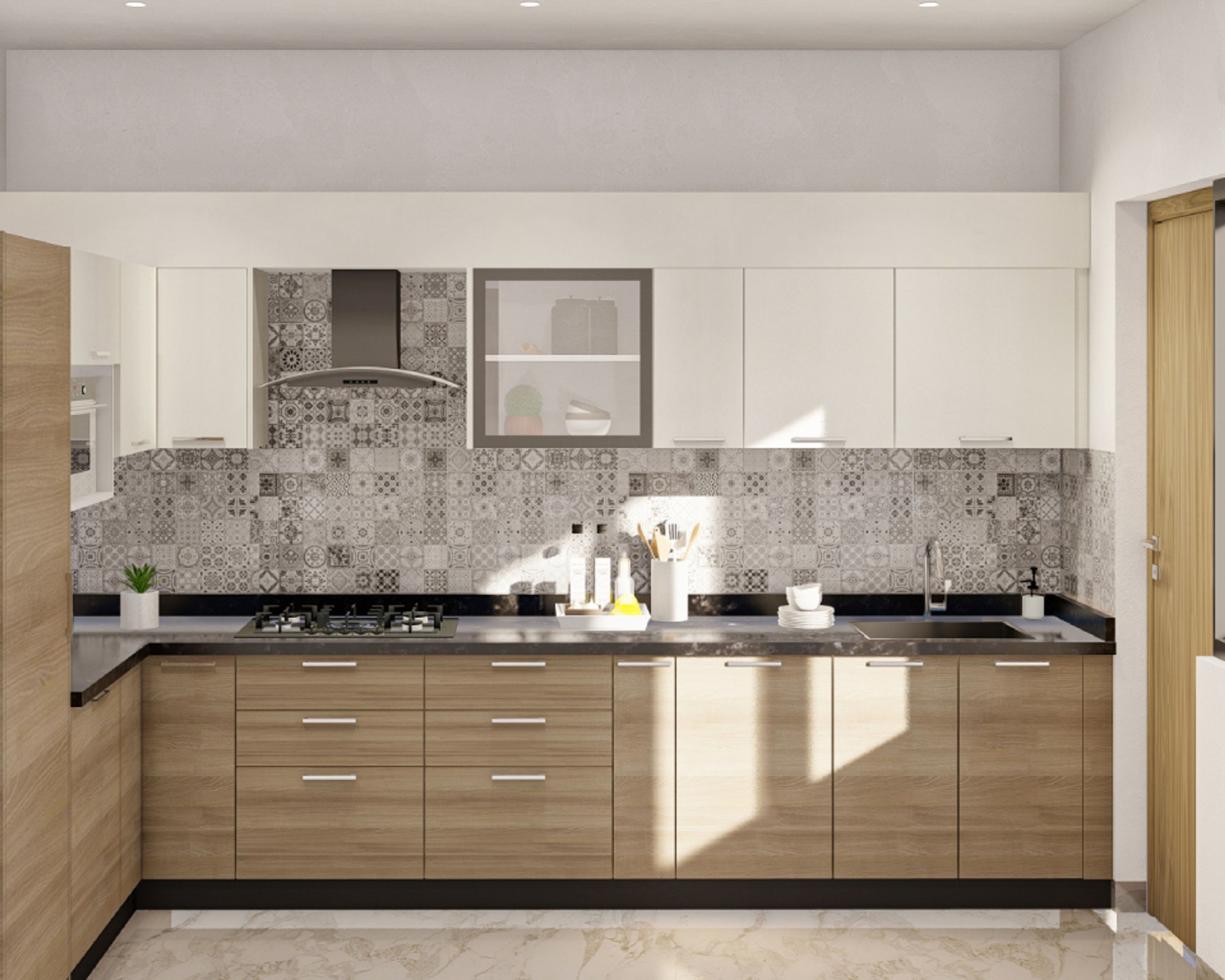 Colourful Kitchen Tiles Design