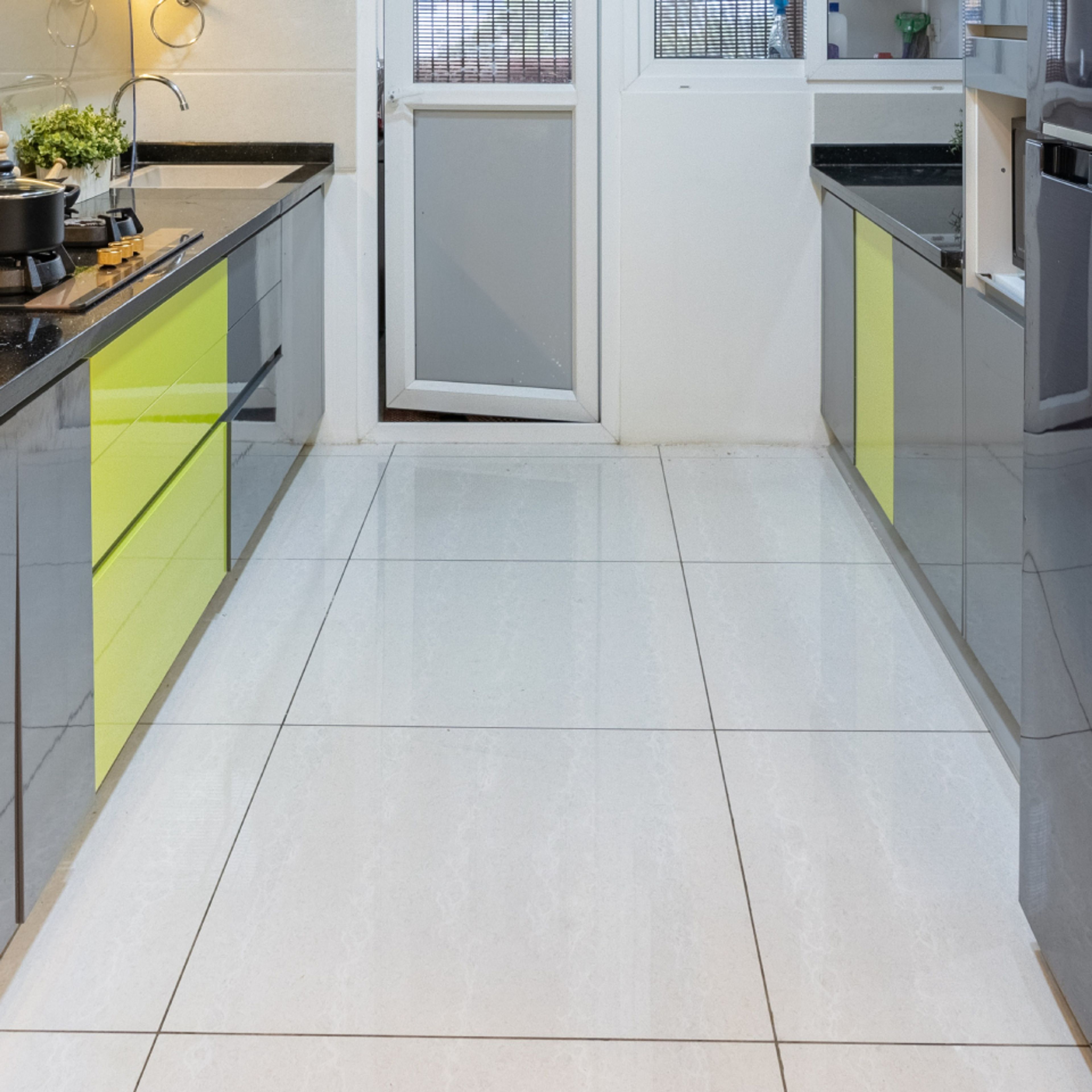 Glossy Beige Wall Tiles Design