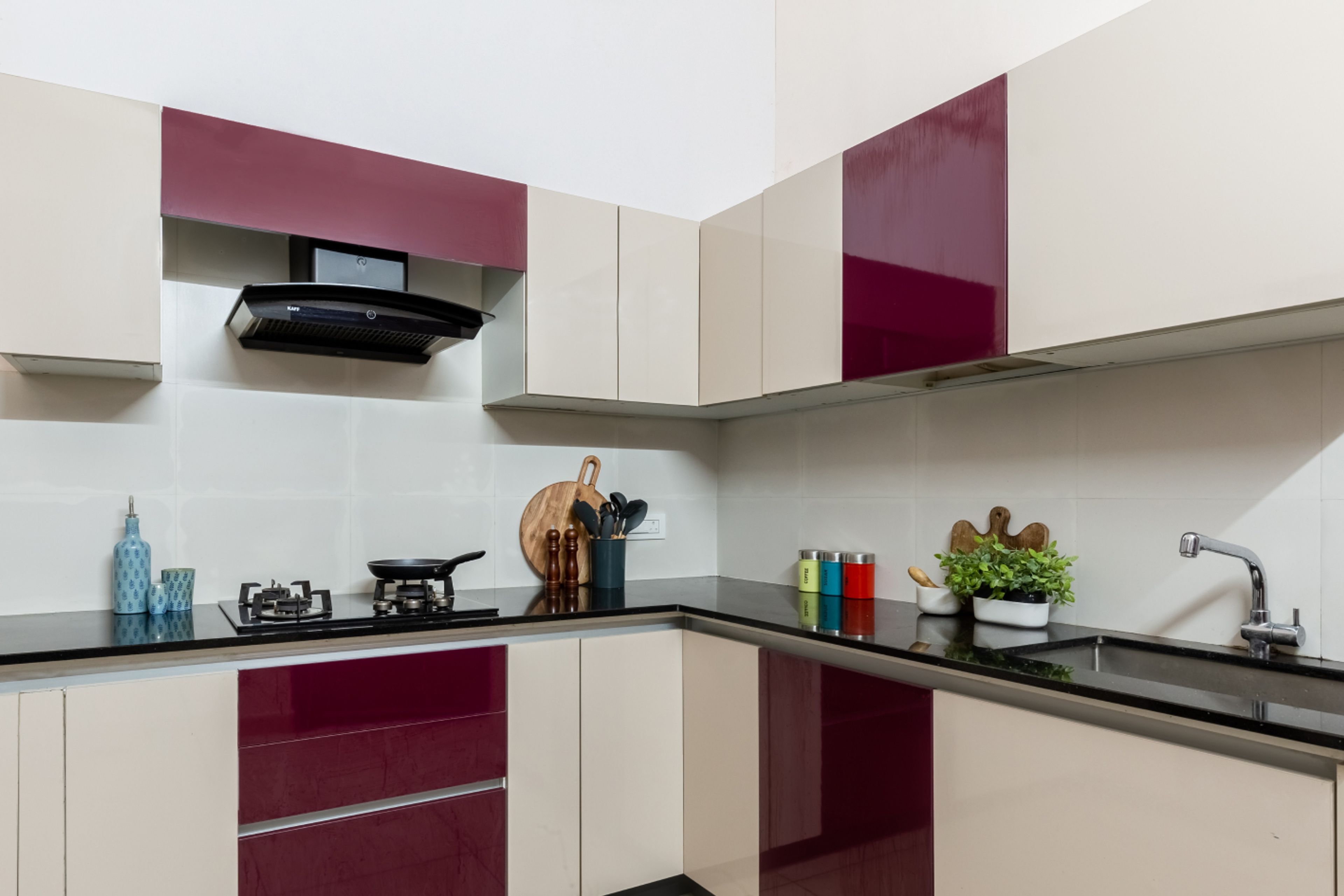 Contemporary White Kitchen Tile Design For Walls
