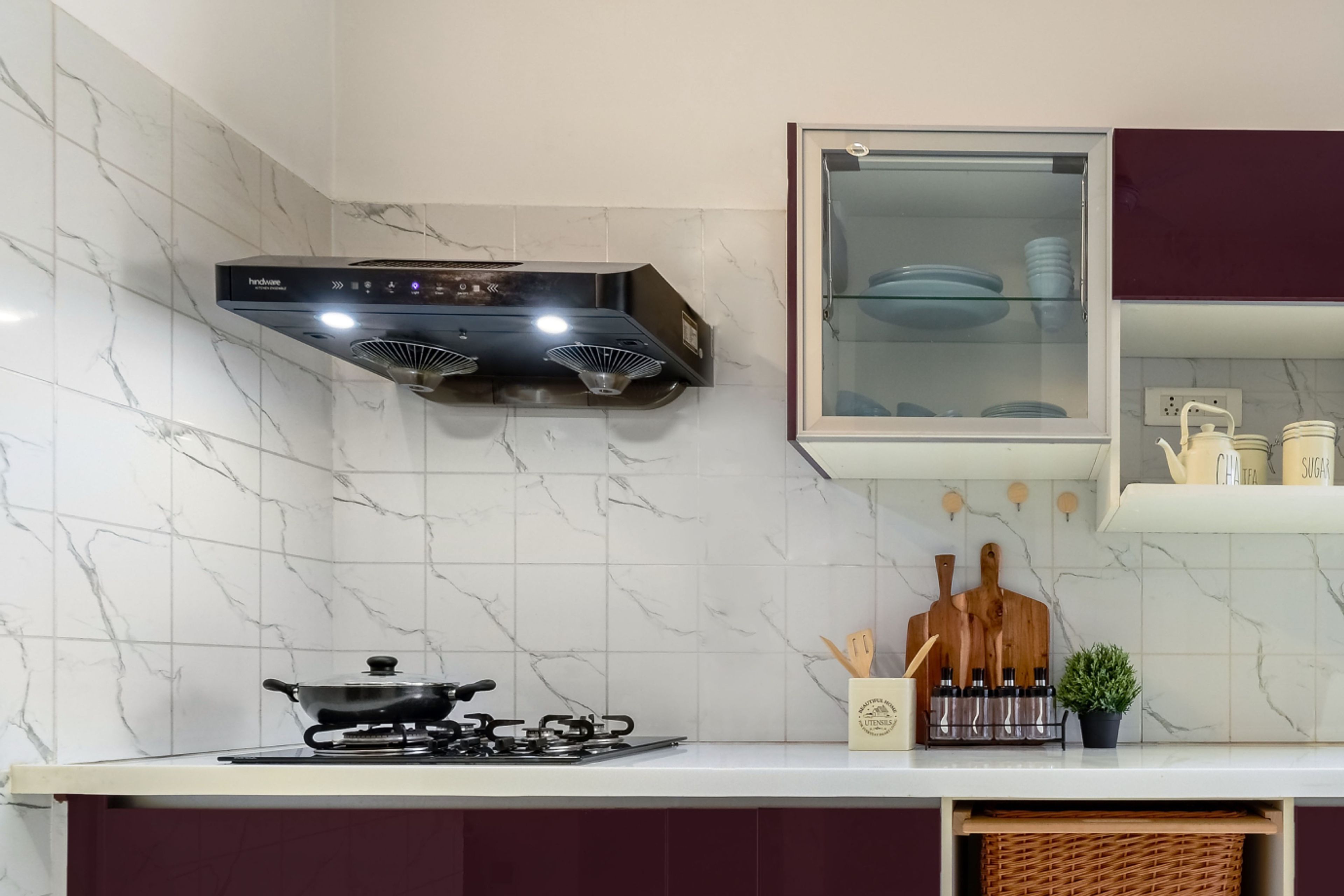 Rectangular White Wall Tiles Design