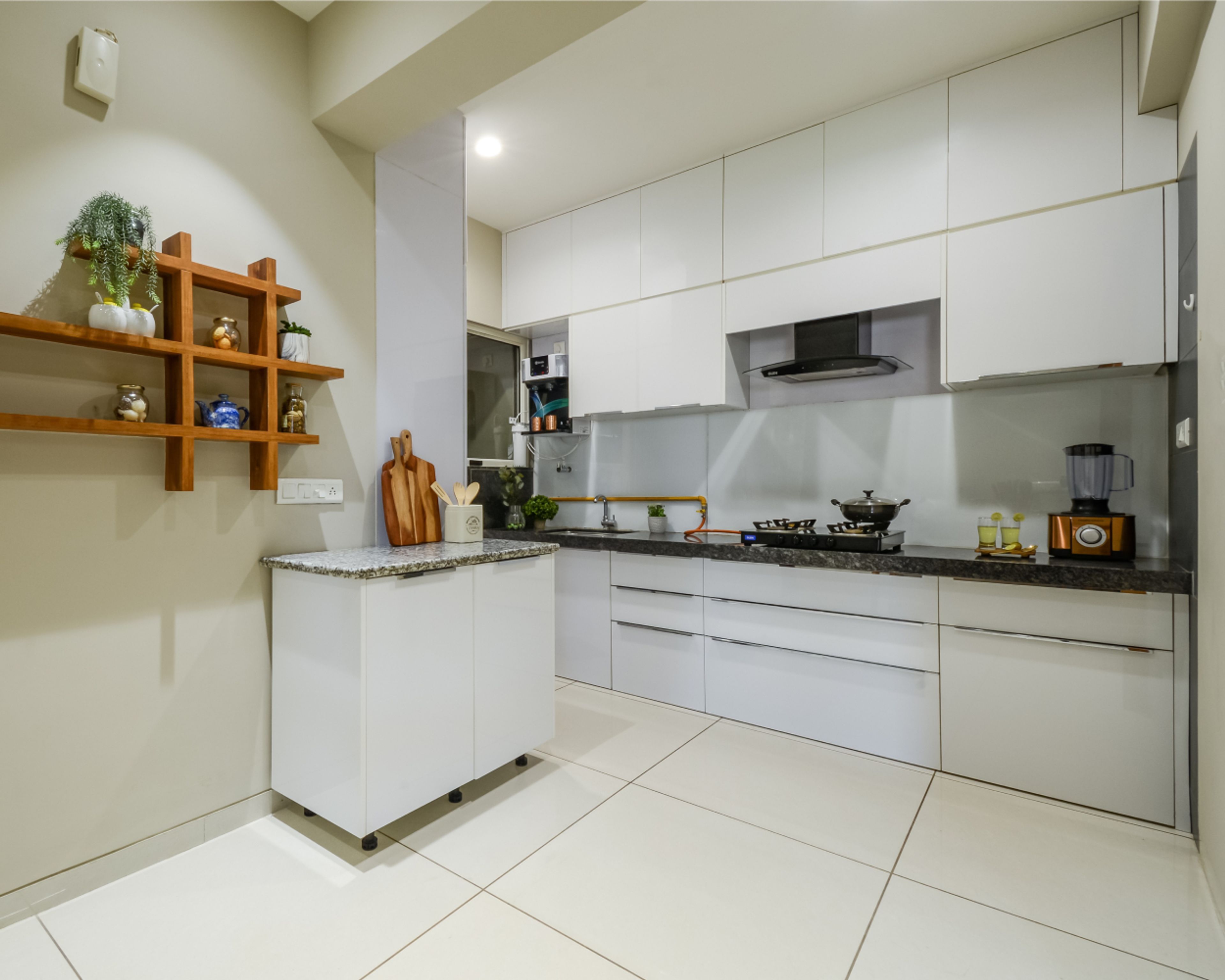 Glossy Ceramic White Floor Tiles Design