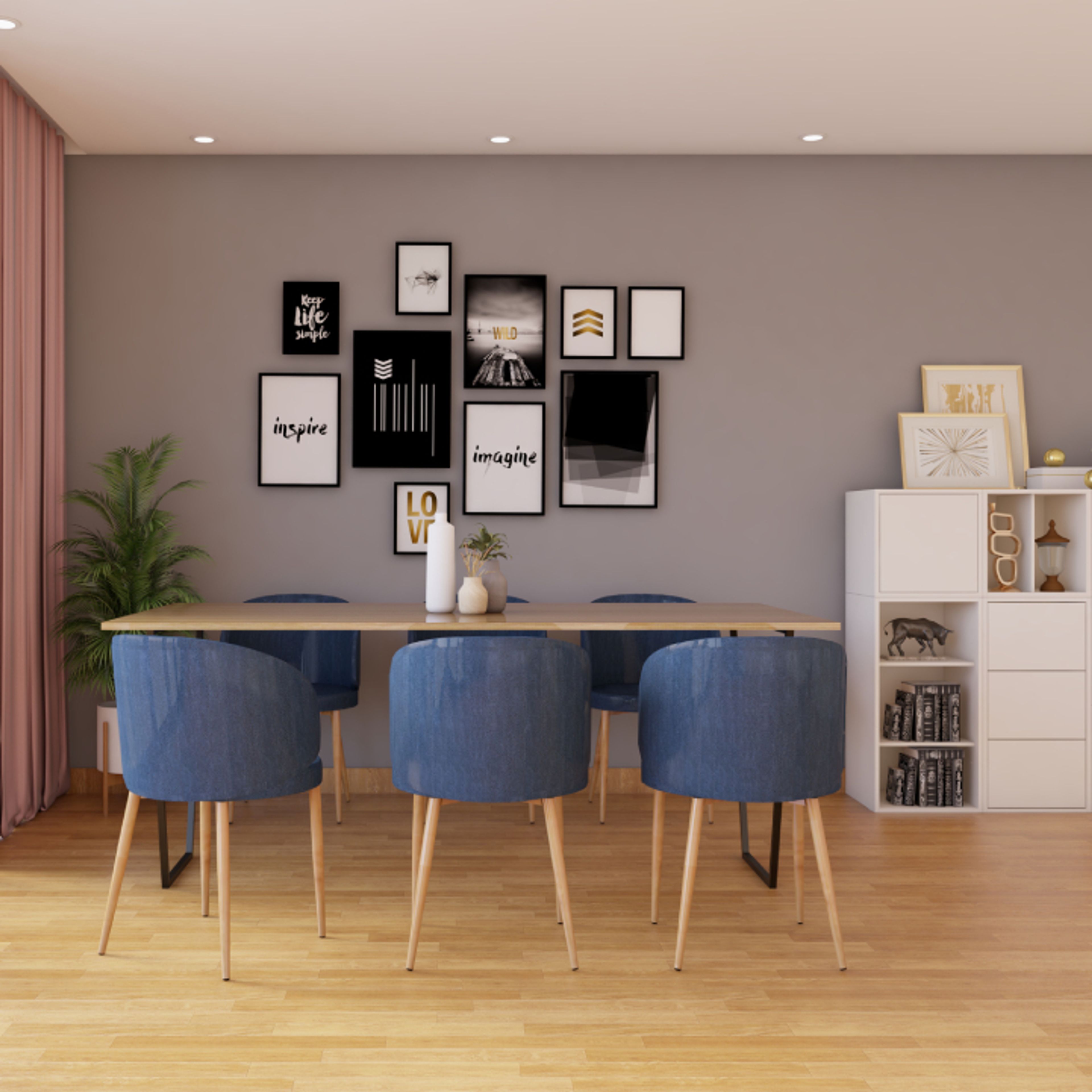 Modern Grey Wall Paint Design For Accent Walls