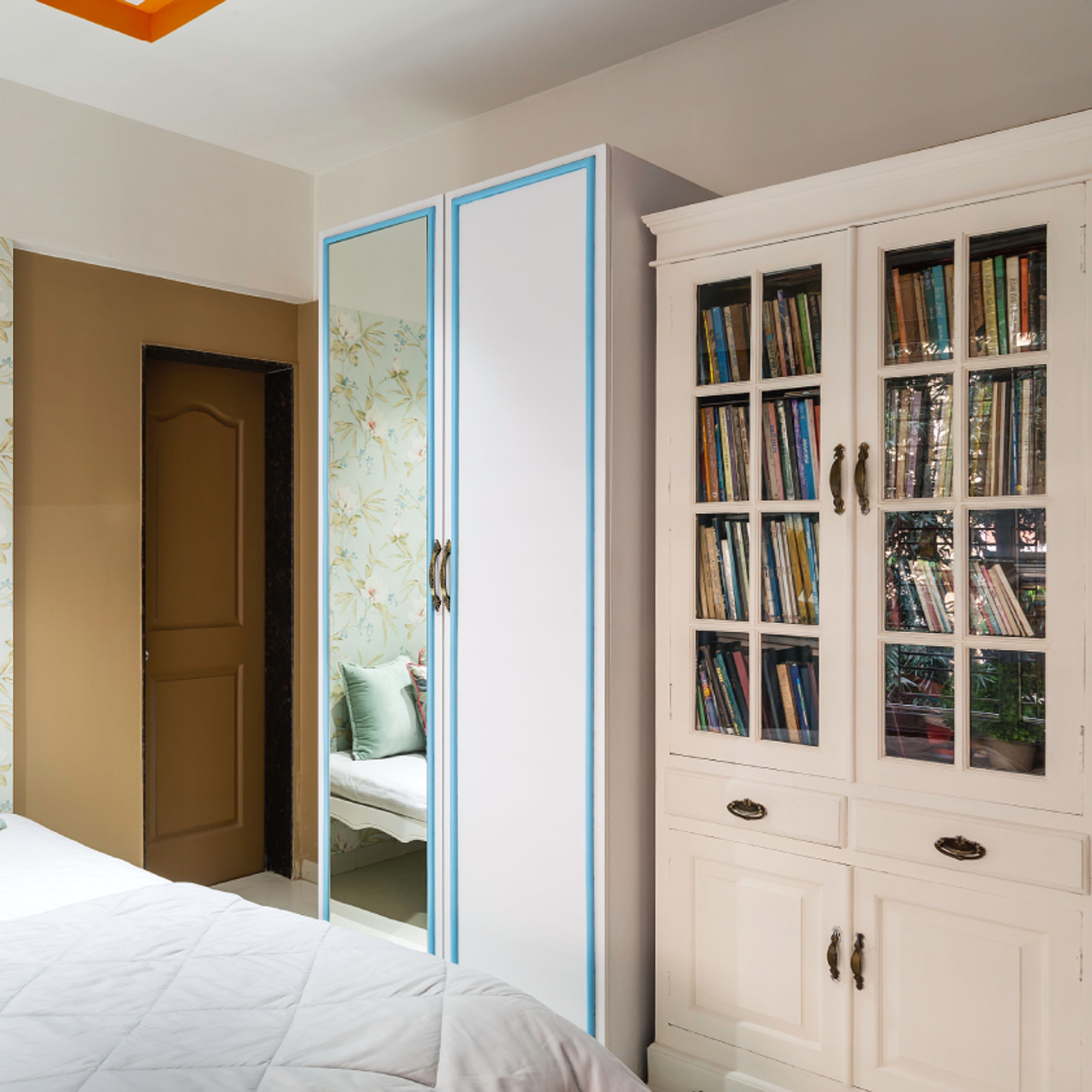 Classic White Swing Wardrobe Design