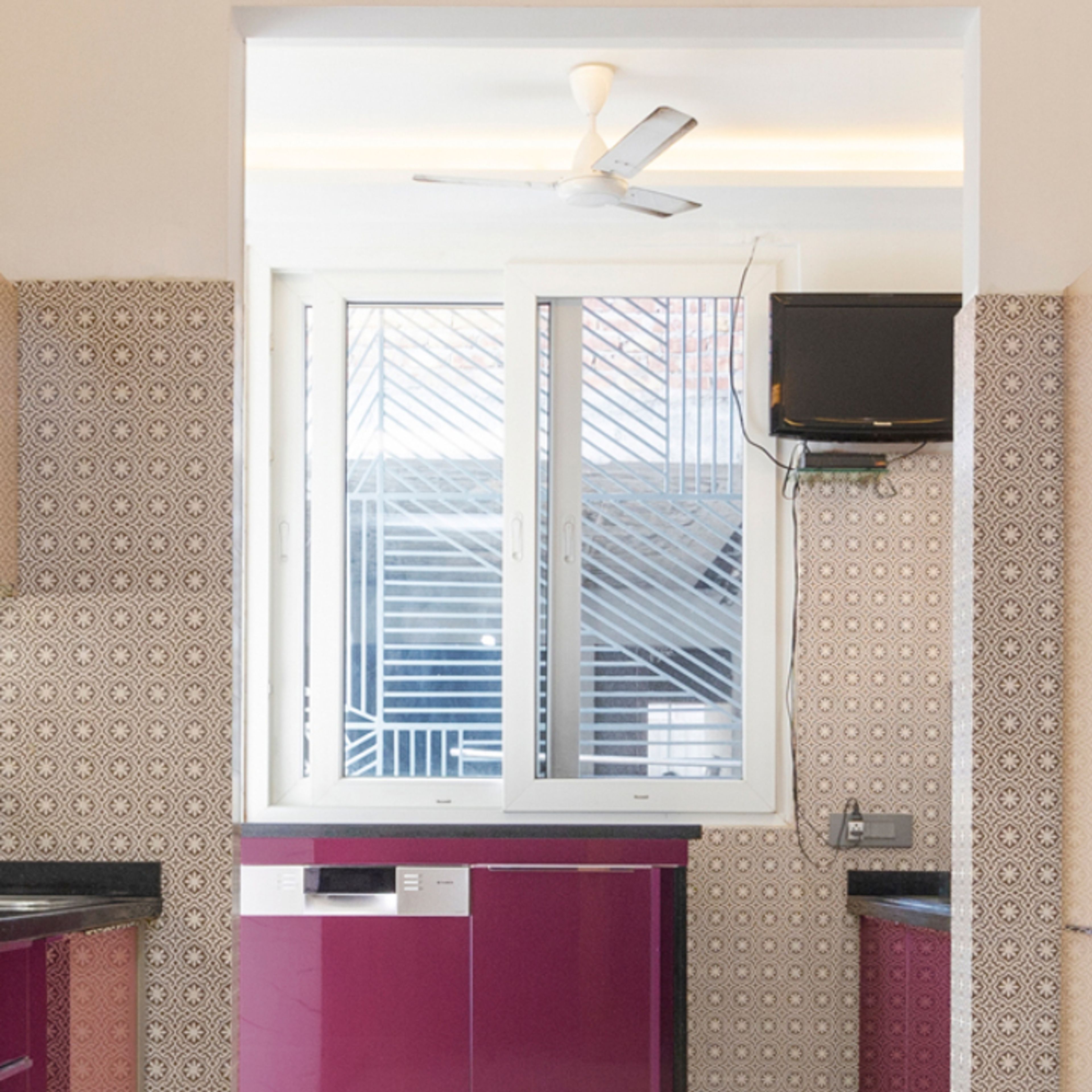 Modern White Sliding Window Design