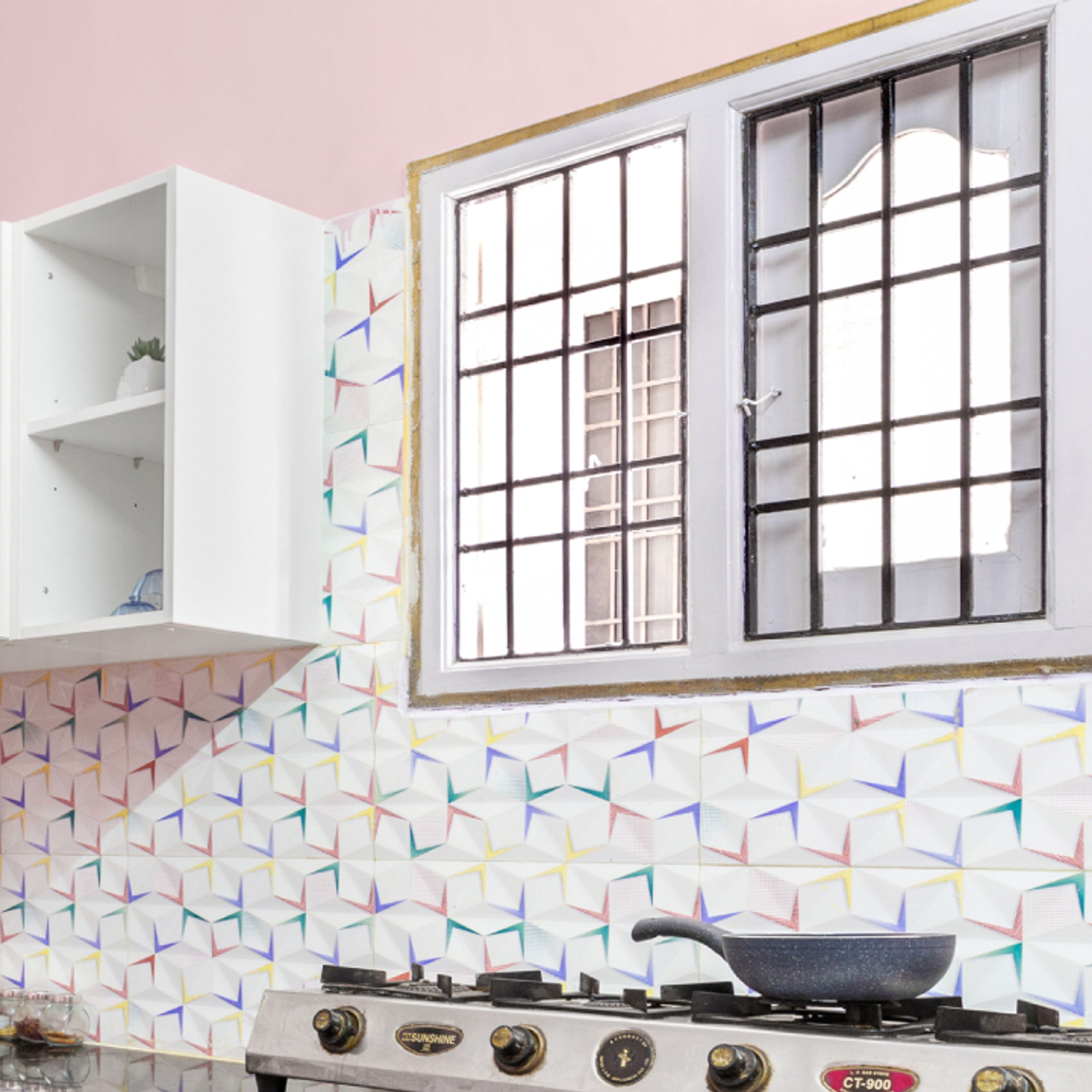 Dual-Tone Swing Window Design For Kitchens