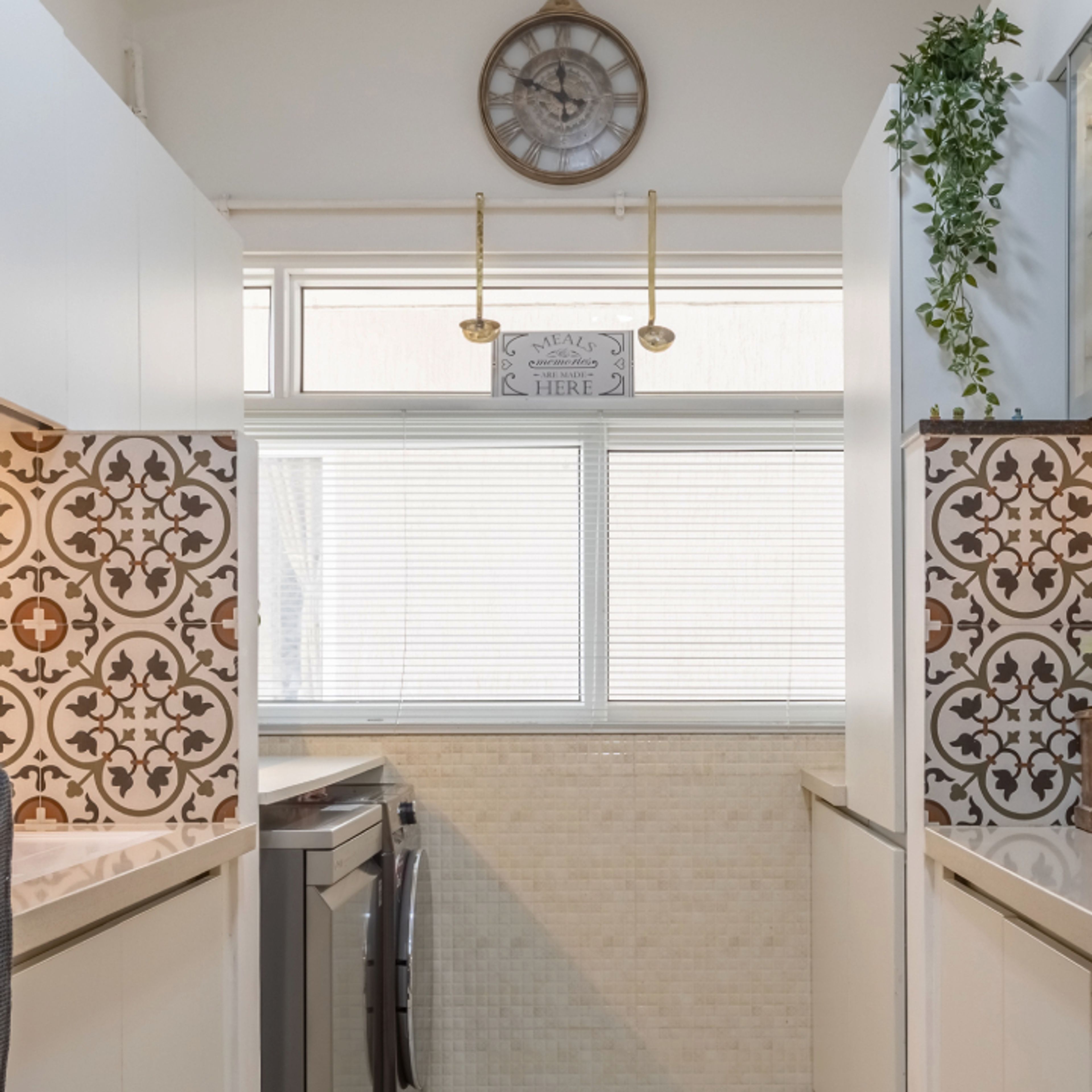 White Sliding Window For Kitchens - Livspace