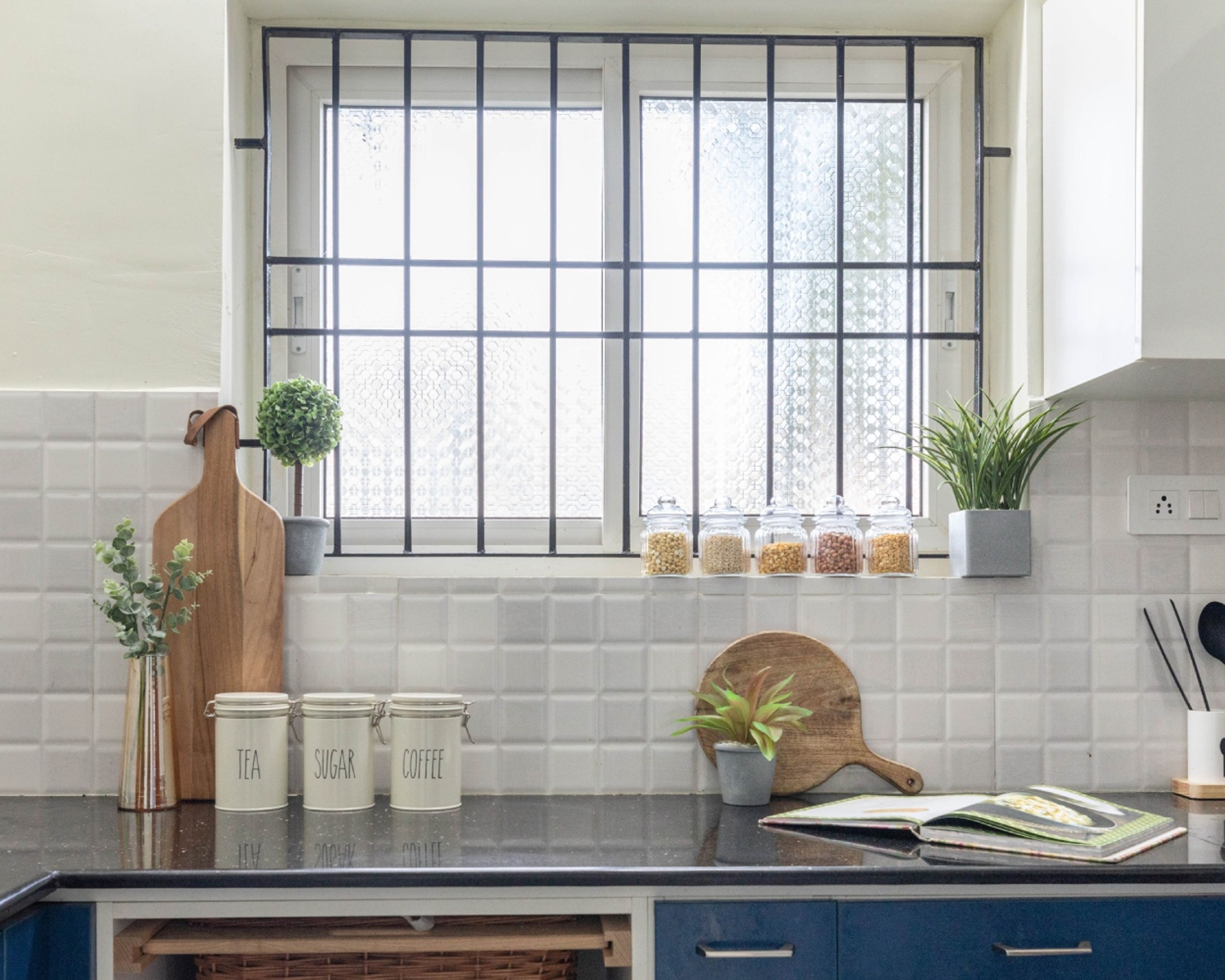 White Sliding Window Design For Modern Kitchens