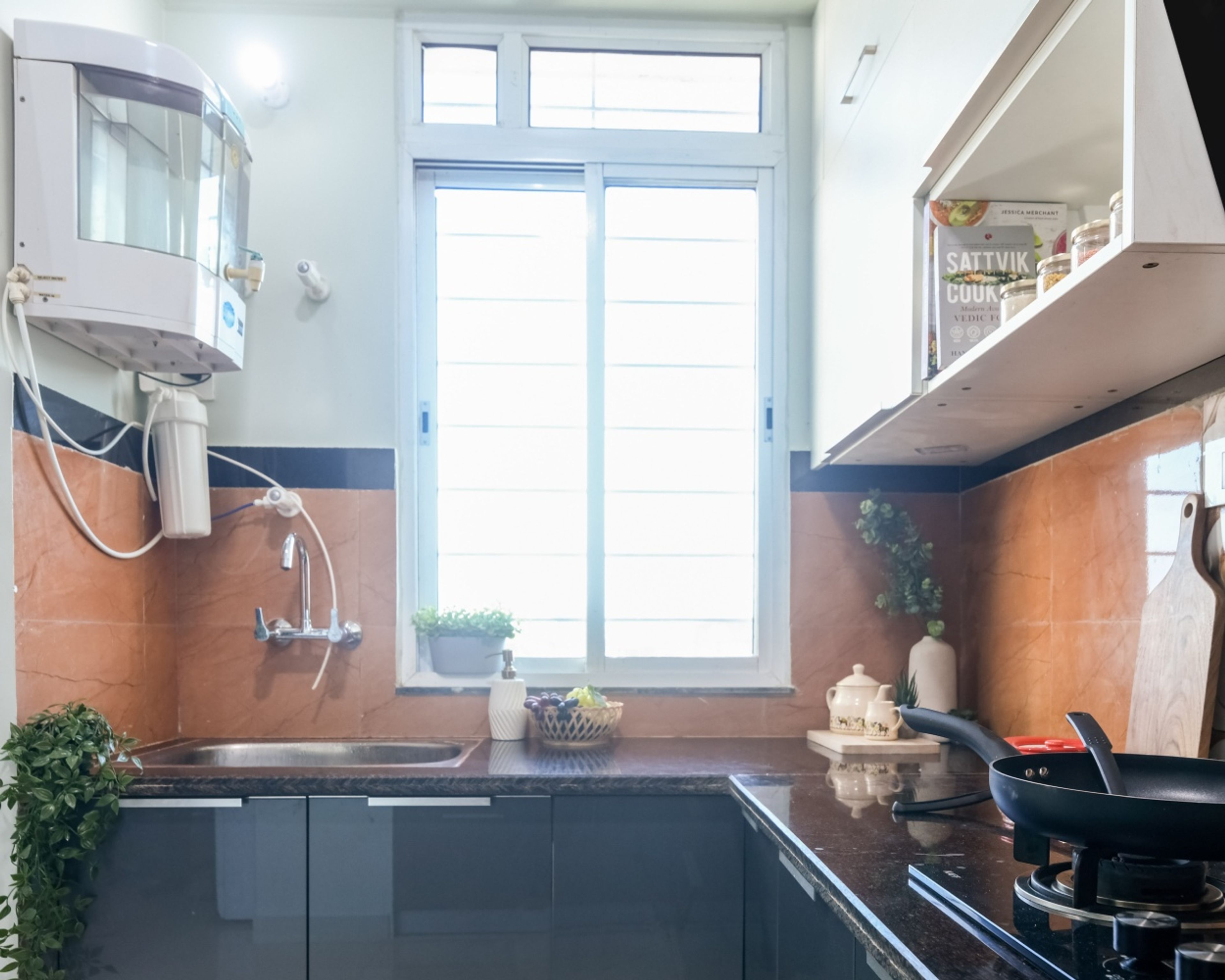 Moder White Sliding Window Design For Kitchens